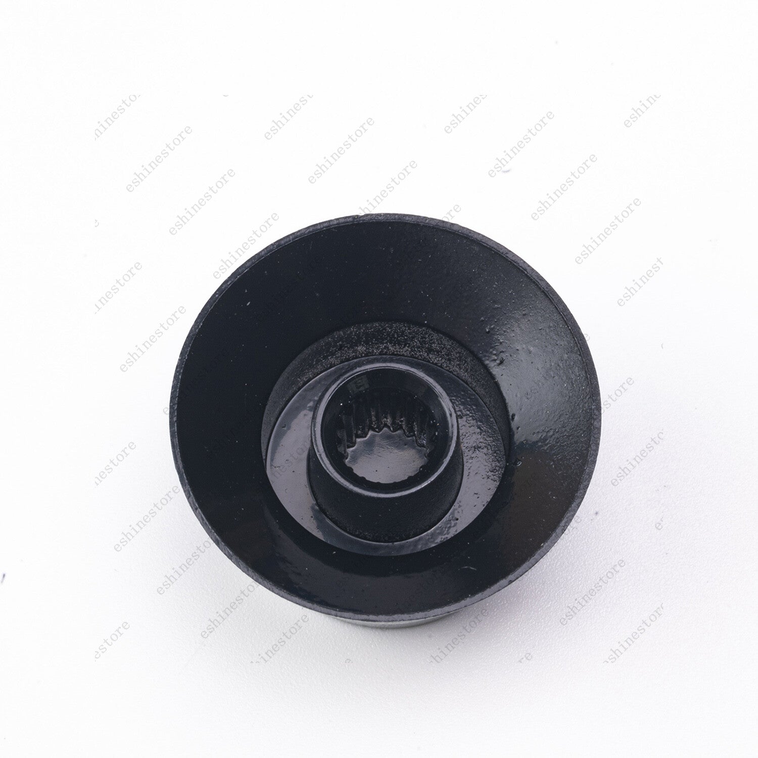 4x 60s Style Guitar Reflector Knobs Black/Silver Top Hat Knobs For Les Paul SG