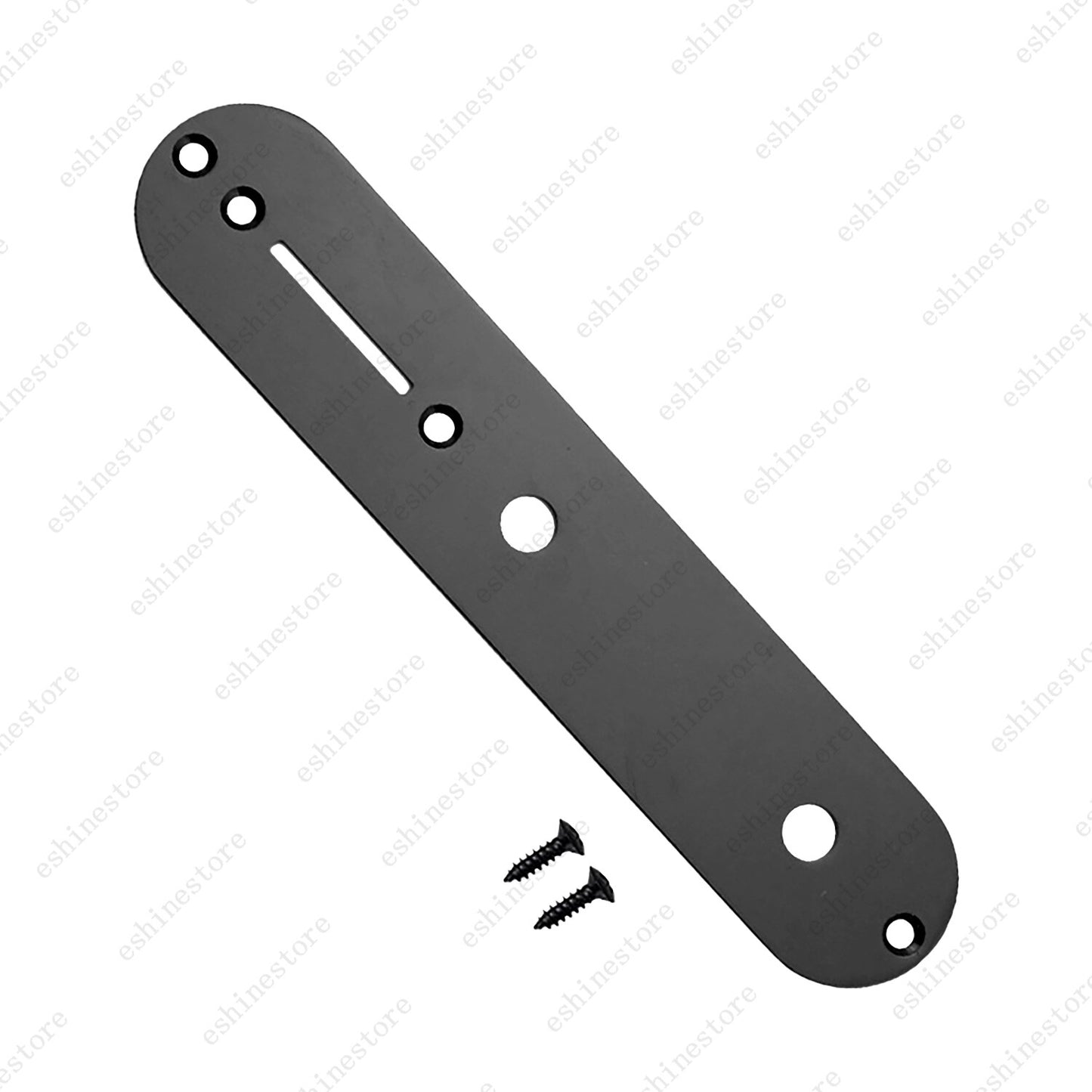 1 Piece Matel Electric Guitar Control Plate 9MM for Telecater Black &Chrome