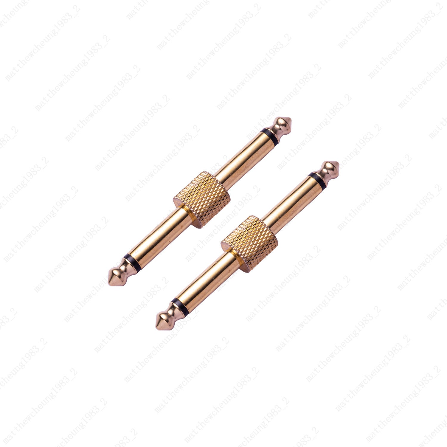 1/4 inch 6.3mm Guitar Effect Pedal Coupler Connector Audio Adaptors Connecting
