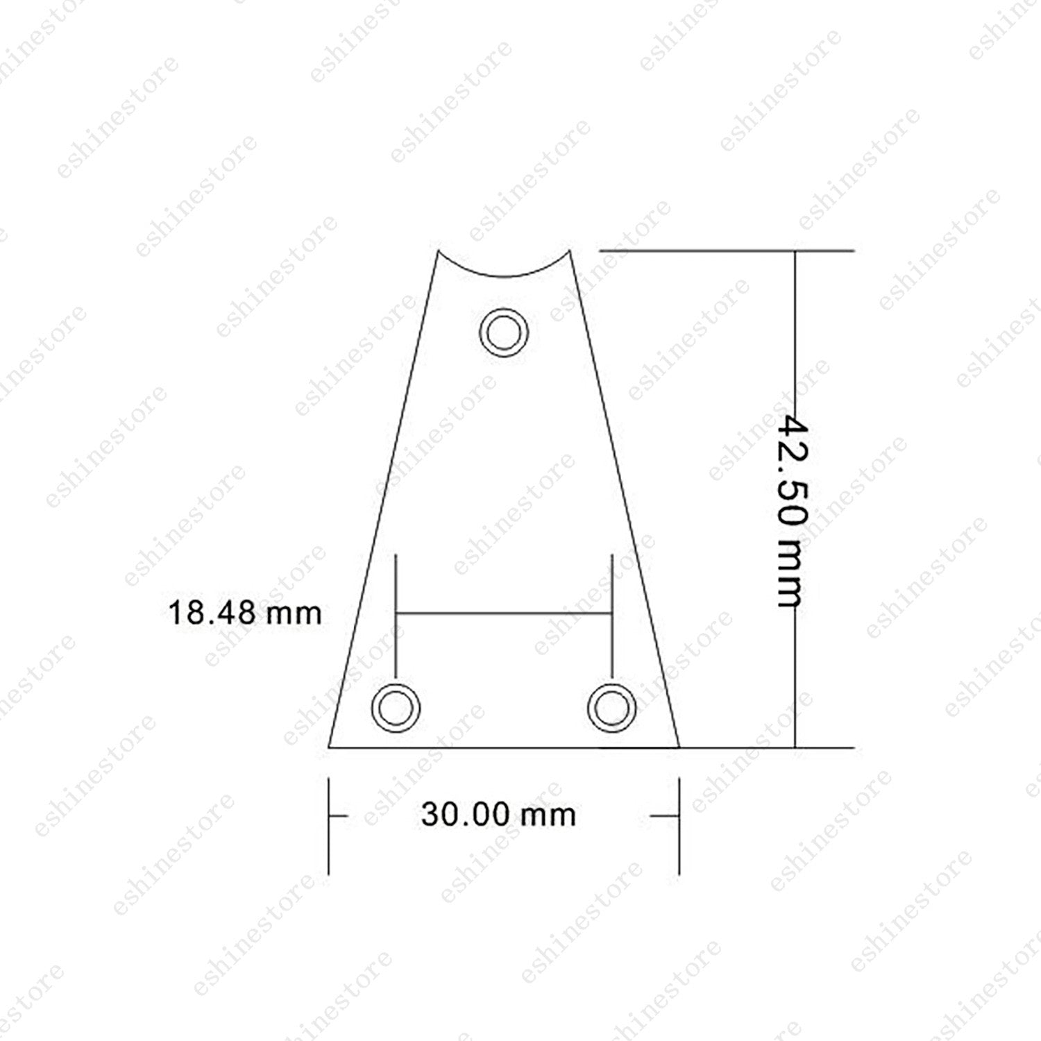 Plastic Guitar Rod Cover Plate 3 Ply 3 Holes Multicolor For Electric Guitar Bass