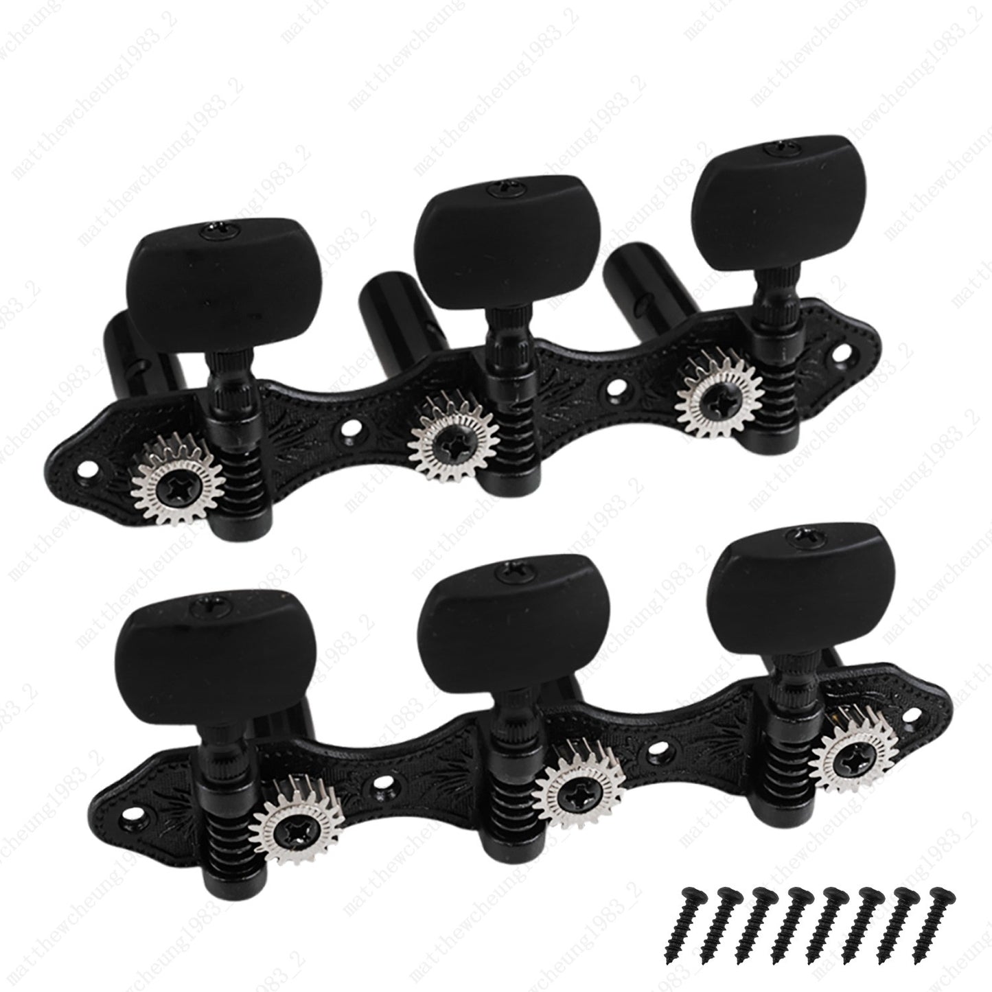 1 Set Open Frame Style Classical Guitar Machine Head 3Left + 3Right - 1:18 Ratio