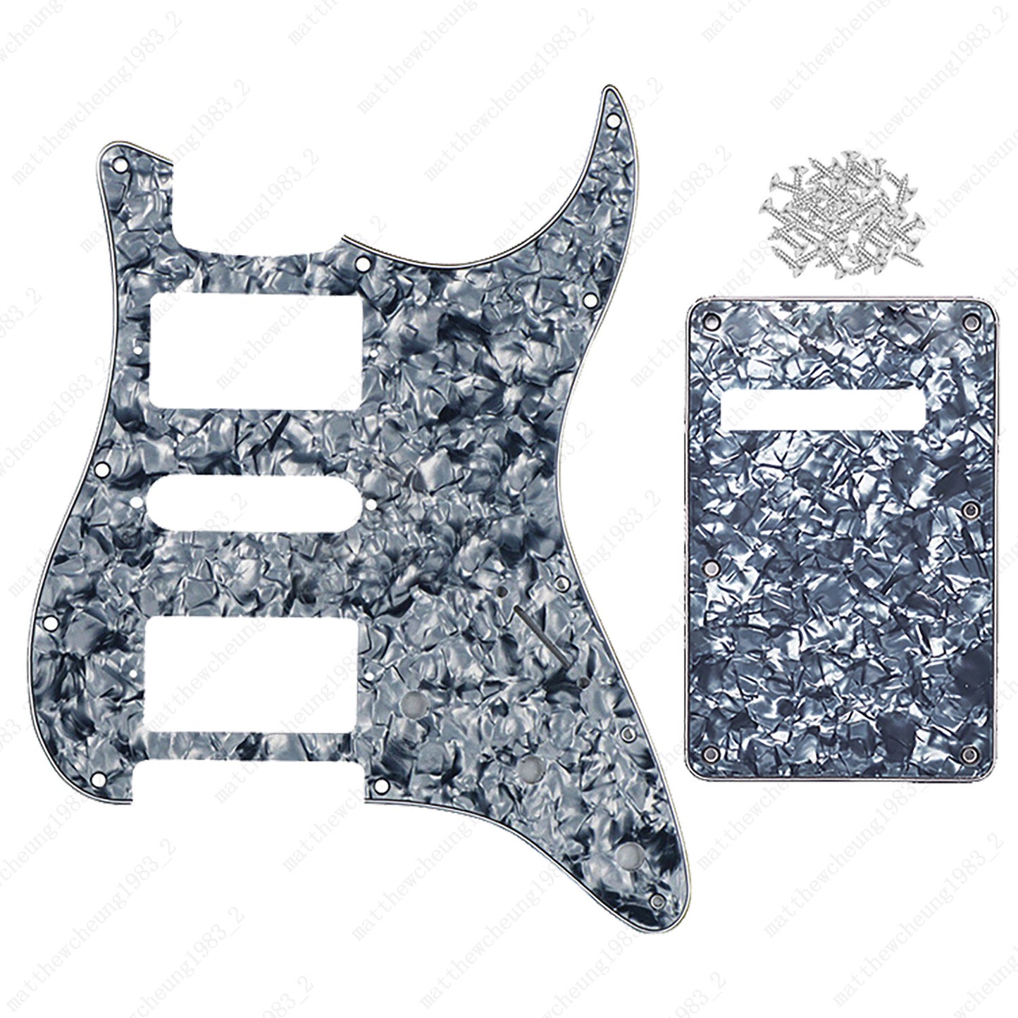 11 Hole HSH 3 Ply Guitar Pickguard & Back Plate Multi Colors For Stratocaster