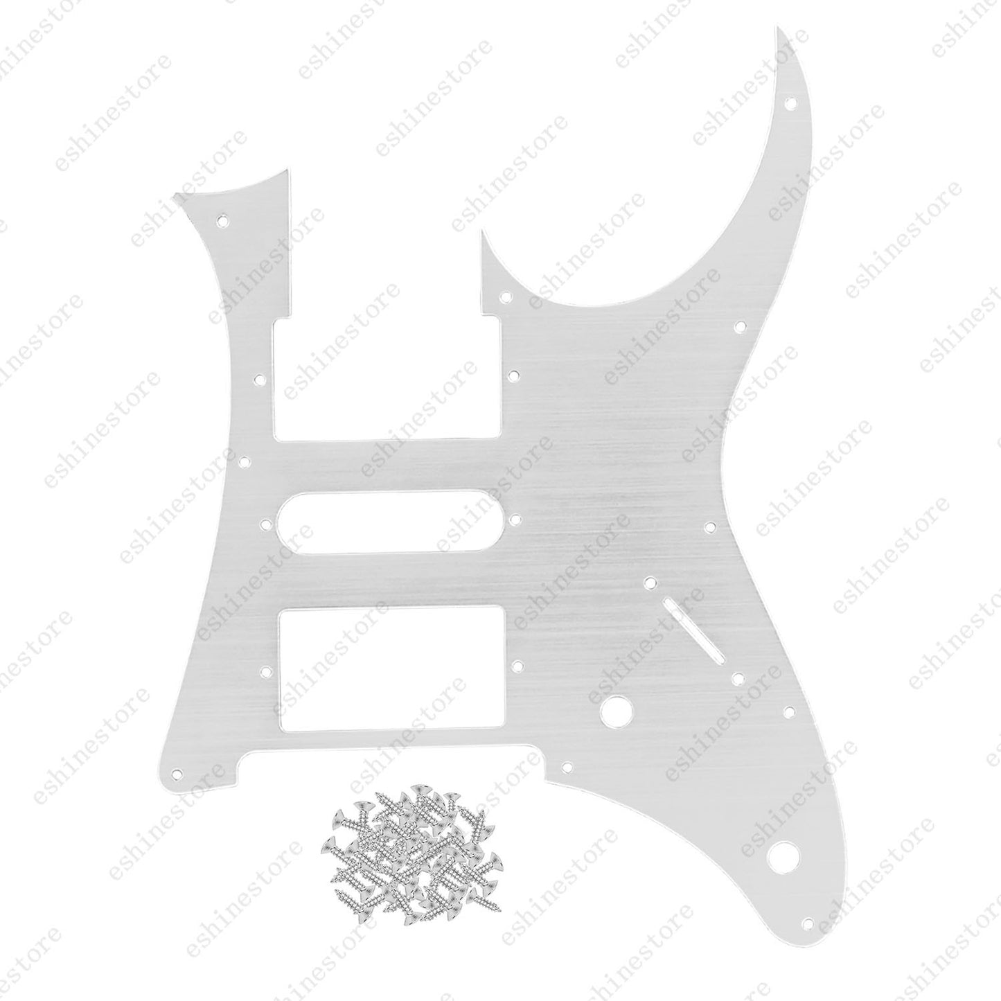Aluminum Alloy 10 Hole Guitar Pickguard HSH Scratch Plate for Ibanez JEM Guitar