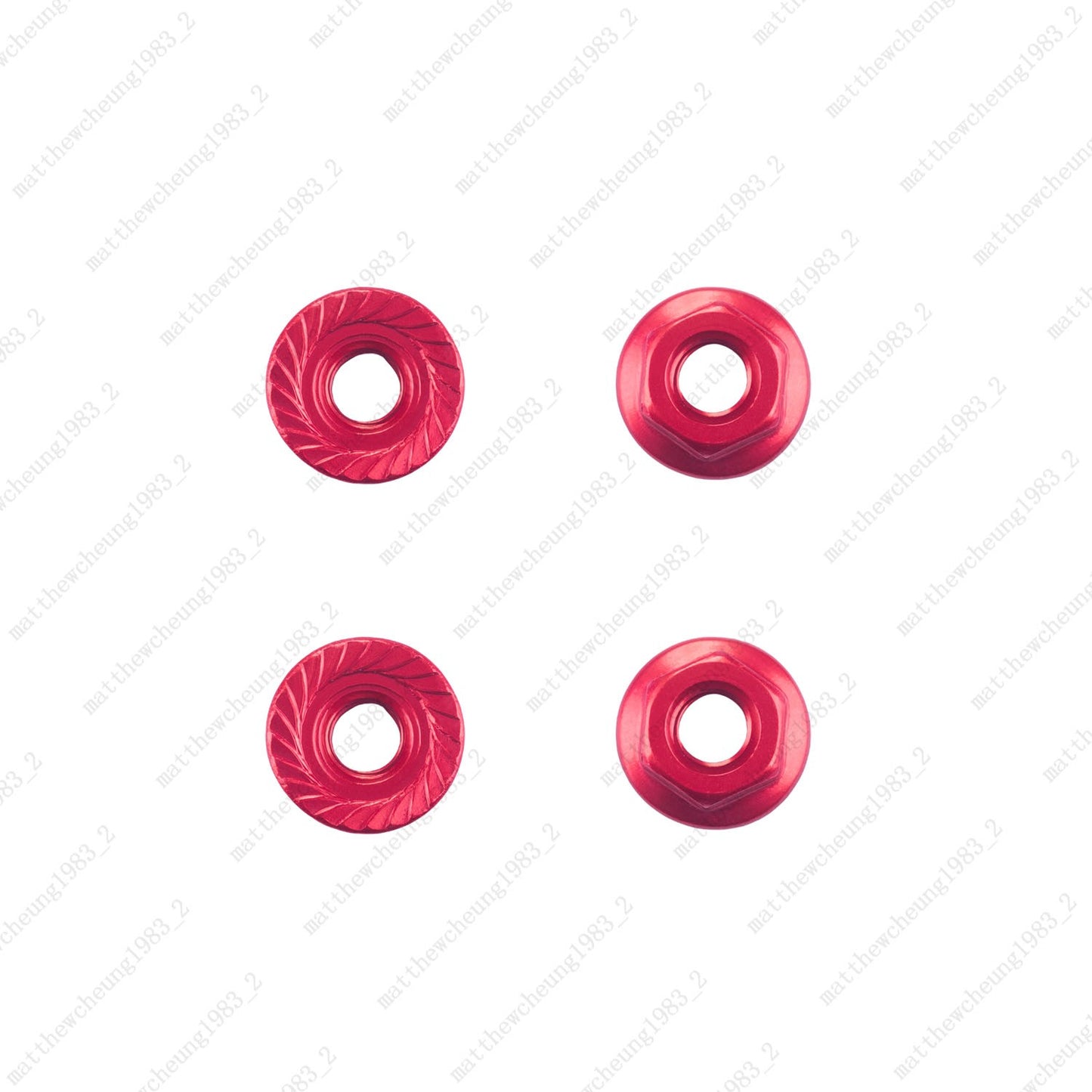4pcs 8-Color M4 Flange Nuts - 1:10 RC Car Premium Upgrade Replacement