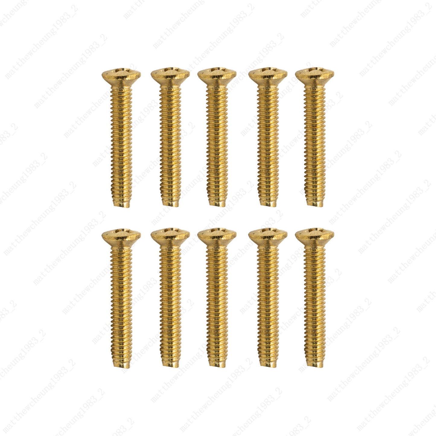 10 Pcs Guitar SHORT TUNER KNOB Tuning Machine Buttons  SCREWS 2.5x14 3 Color