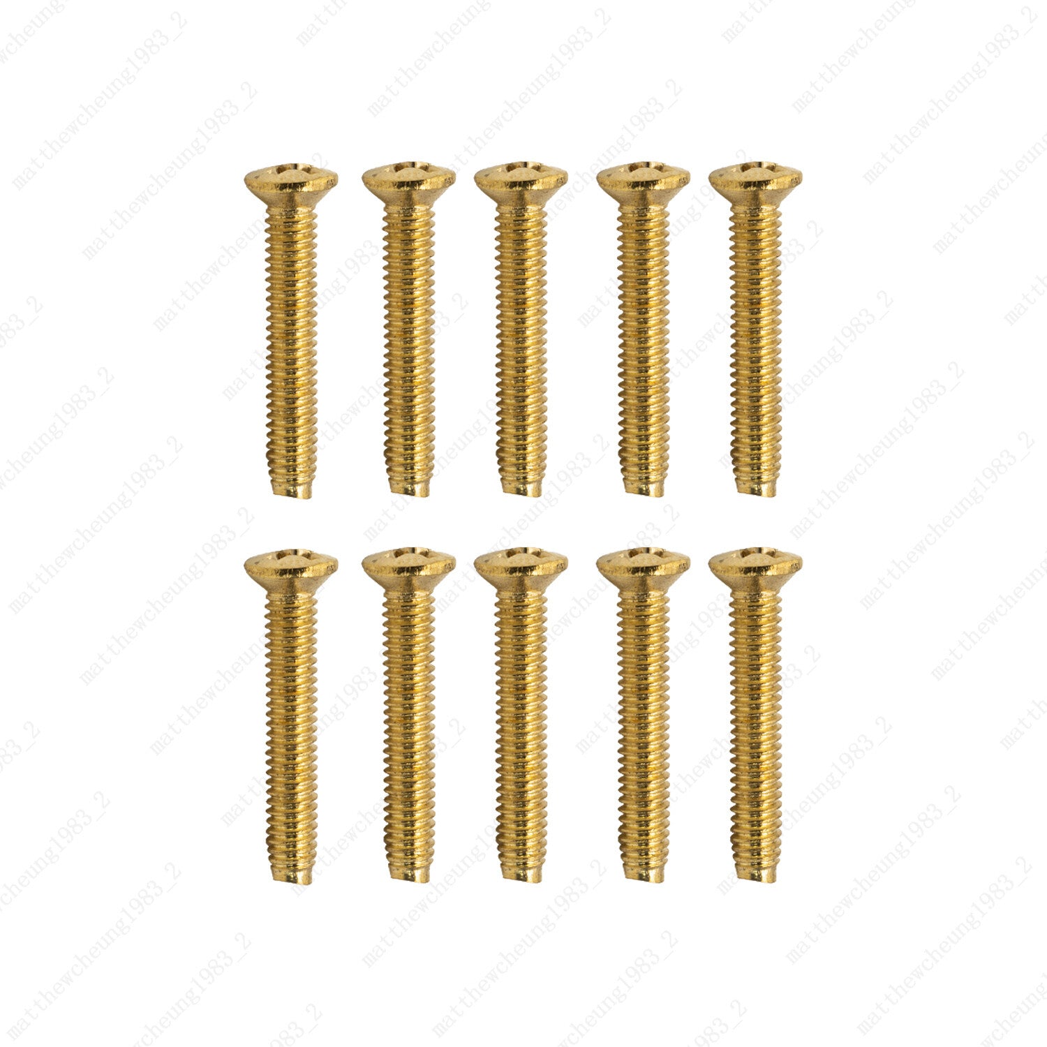 10 Pcs Guitar SHORT TUNER KNOB Tuning Machine Buttons  SCREWS 2.5x14 3 Color