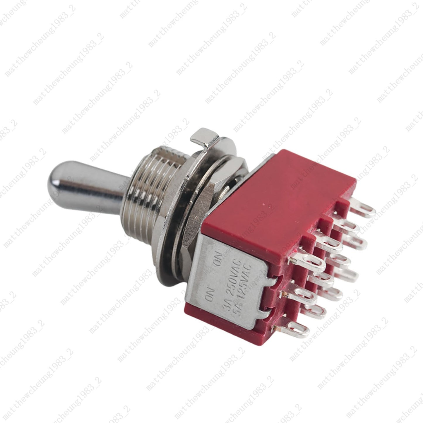 1/3/5 x Guitar/AMP Fat Bat Toggle Switch 4PDT 12Pin 2-Position ON-ON Sealed