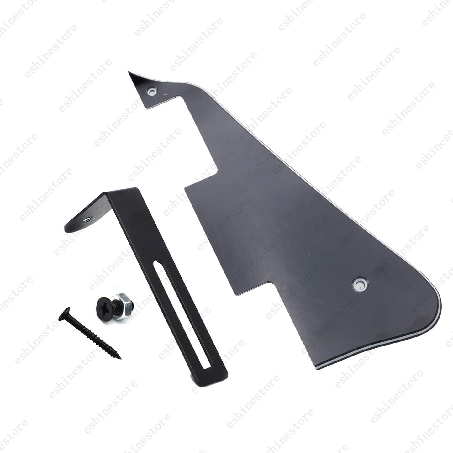 Multicolor Guitar Pickguard with Black Bracket Mounting Screws Set for Les Paul
