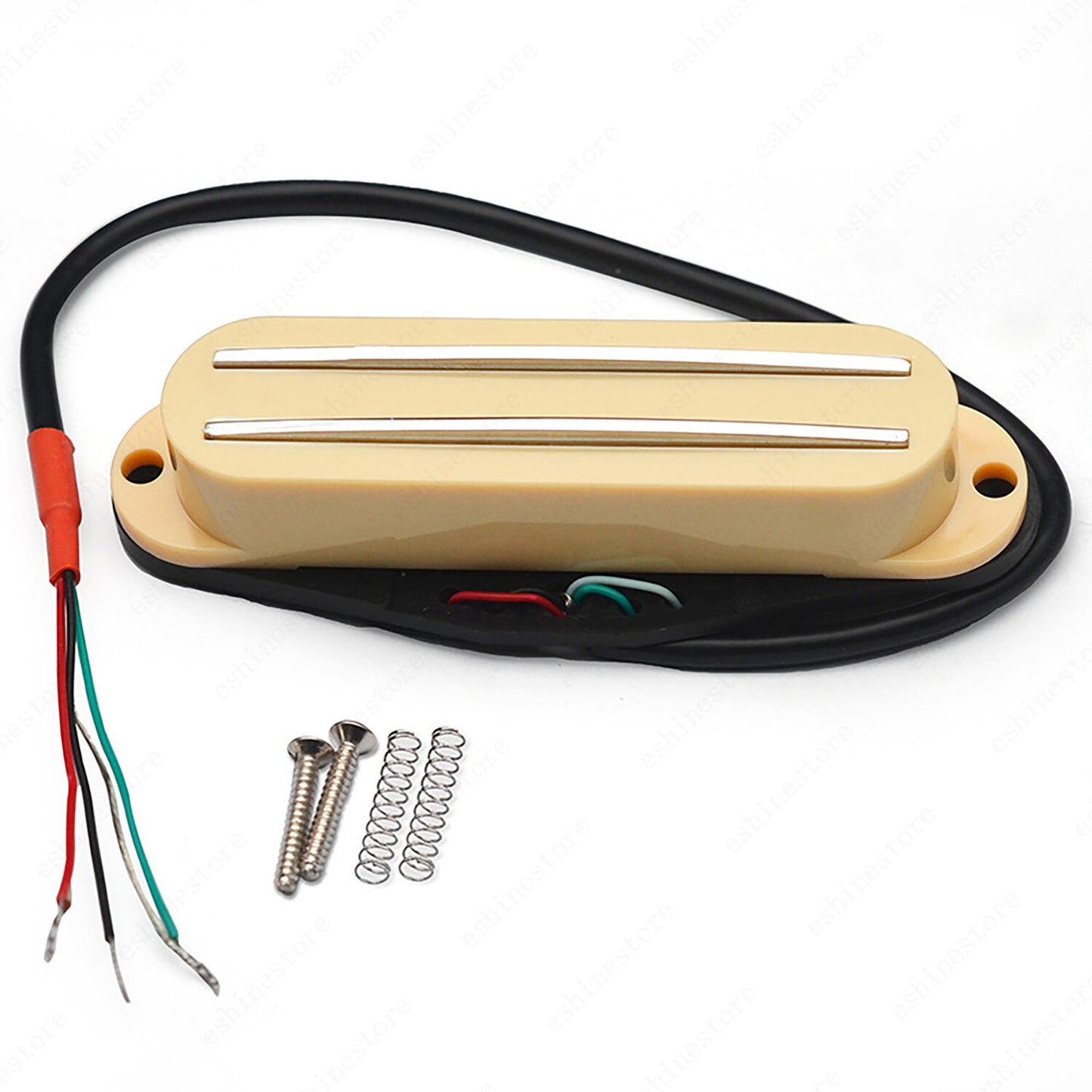 4 Wire Dual Rail Single Coil Mini Humbucker Pickup 9K For Strat Guitar 10 Colors