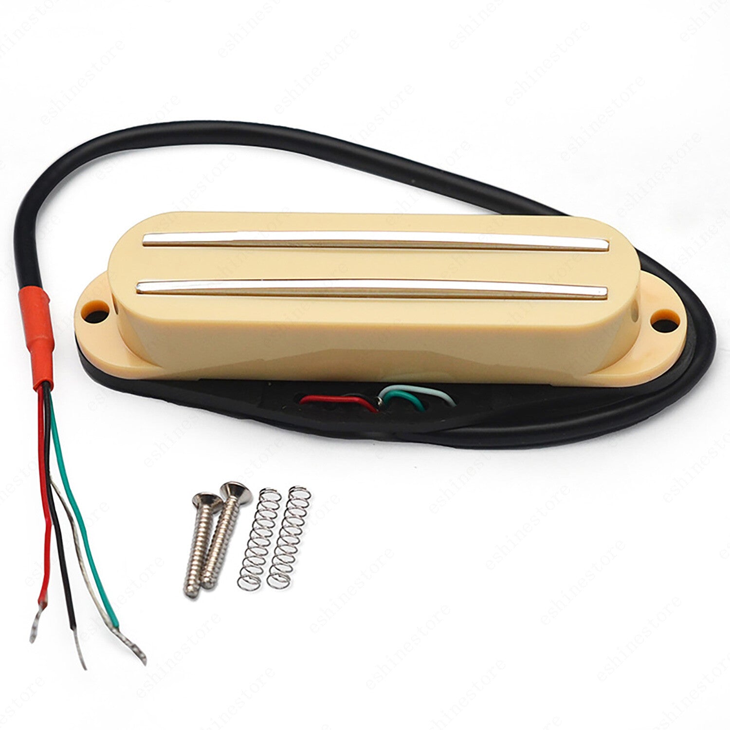 4 Wire Dual Rail Single Coil Mini Humbucker Pickup 9K For Strat Guitar 10 Colors