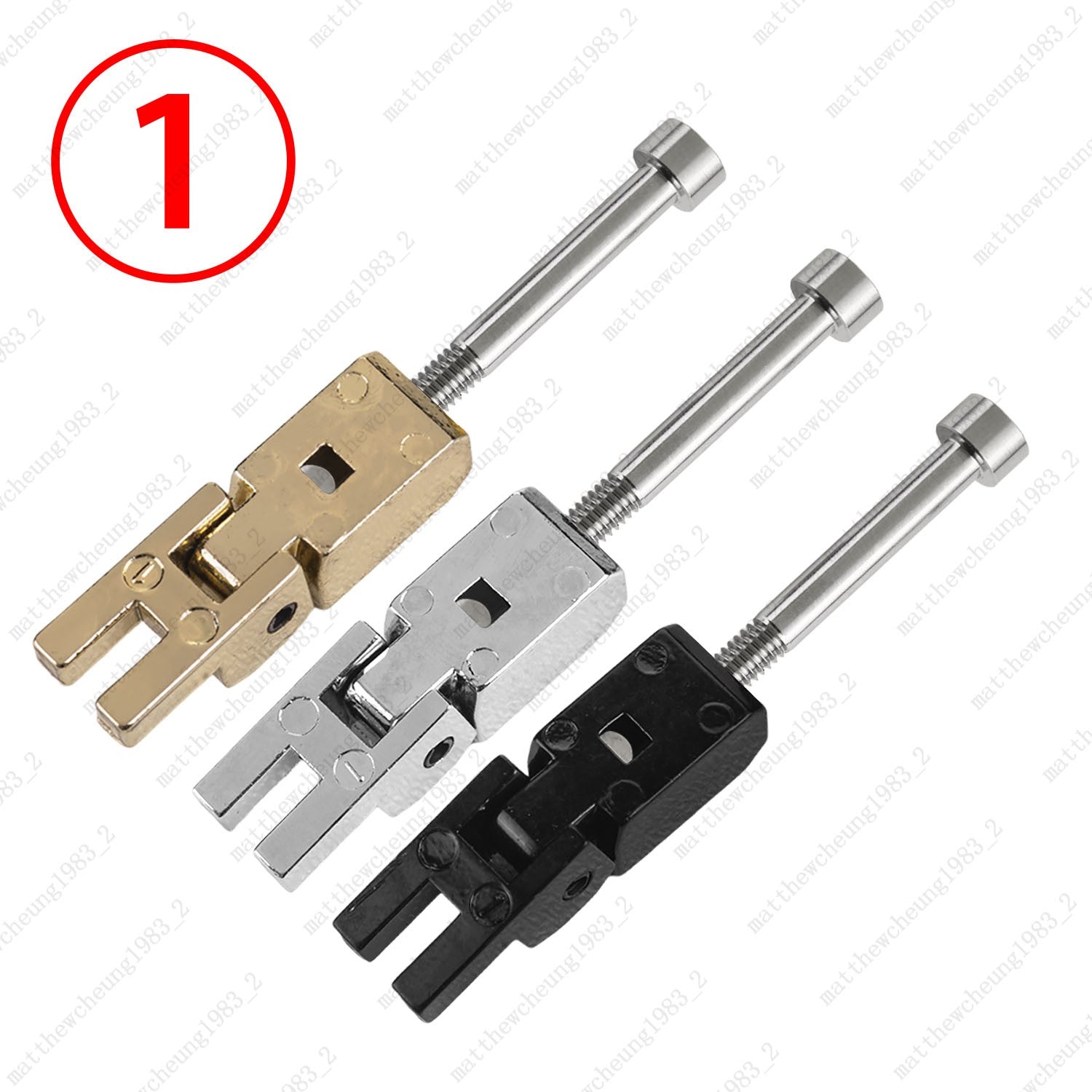 Guitar Tremolo Bridge Locking Saddles w/ Titanium Screws+Blocks for Floyd Rose