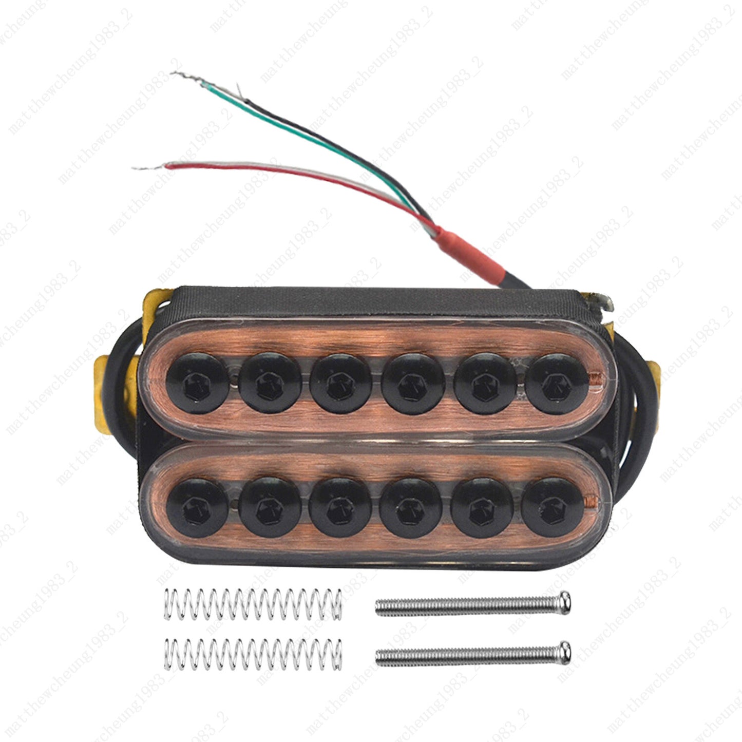 Alnico V Humbucker Pickups - Double Coil for Guitar - High Output Umbrella Head