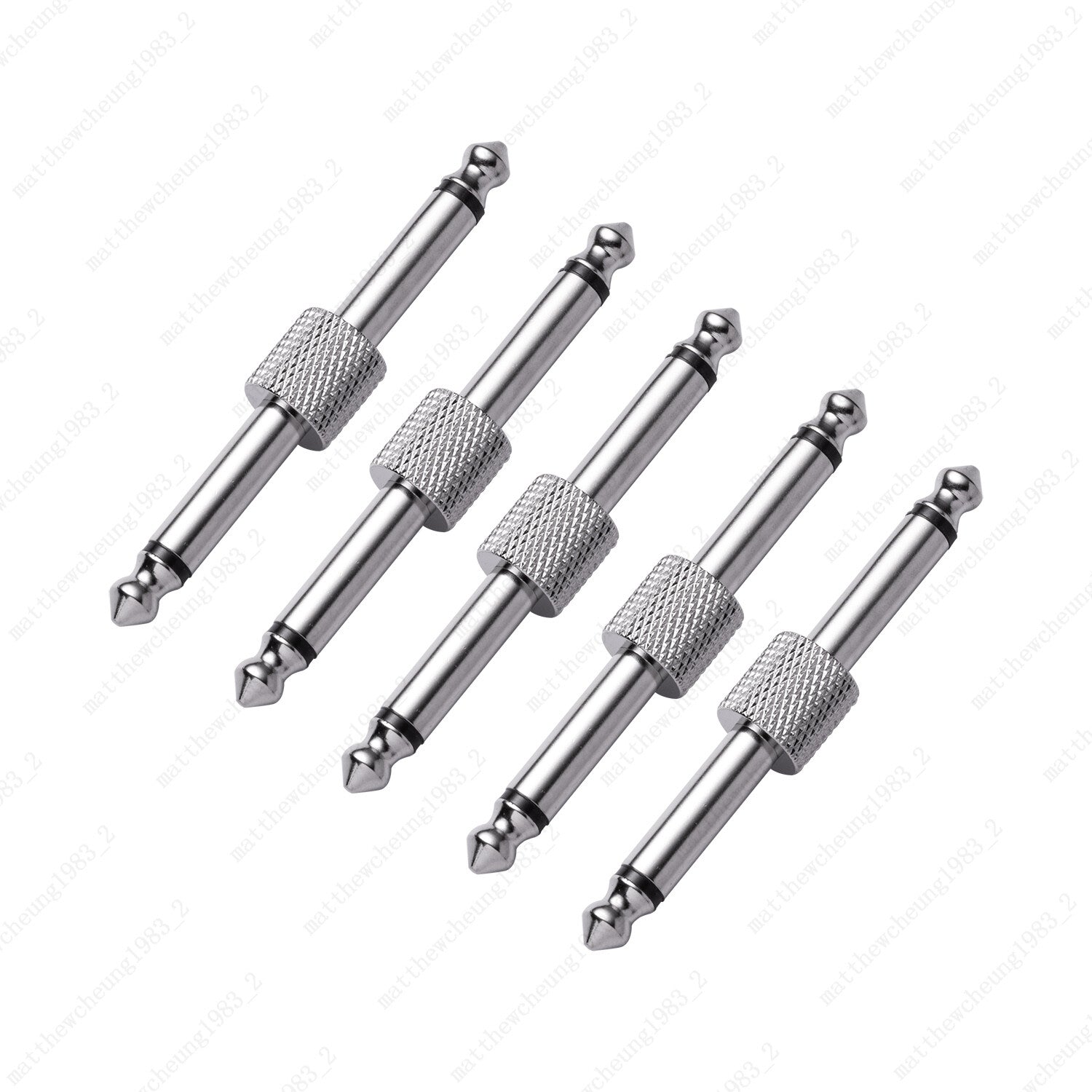 1/4 inch 6.3mm Guitar Effect Pedal Coupler Connector Audio Adaptors Connecting
