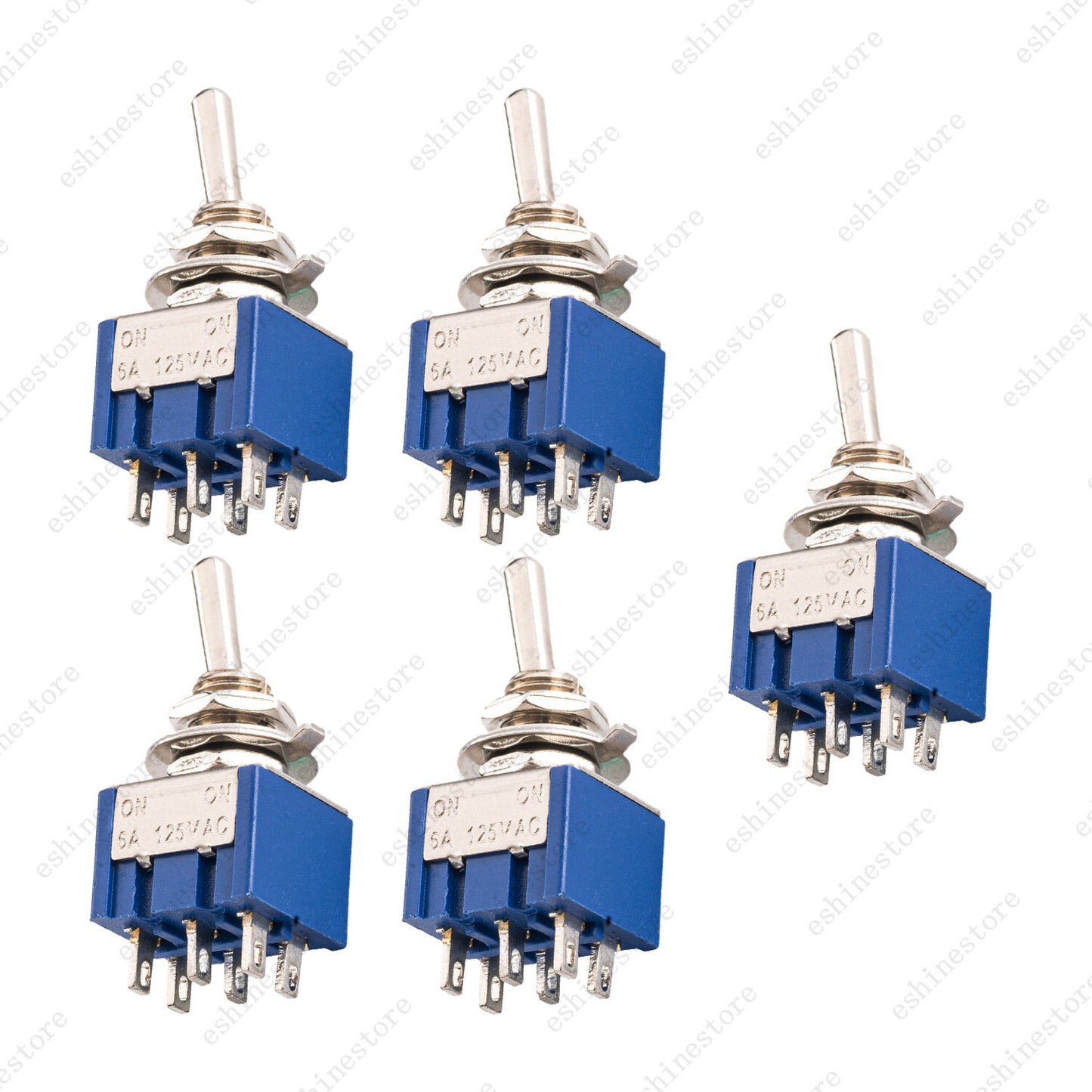 DPDT Guitar Mini Toggle Switch 2 Position ON/ON 6 PIN Car/Boat Switches