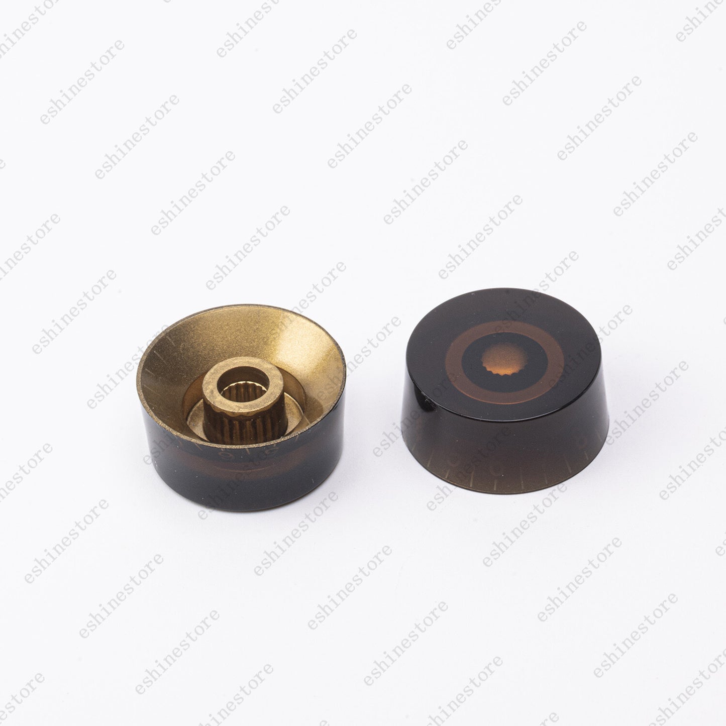 4 Pcs Coffee Guitar Control Knobs Speed Knobs Dial Knob for SG Les Paul