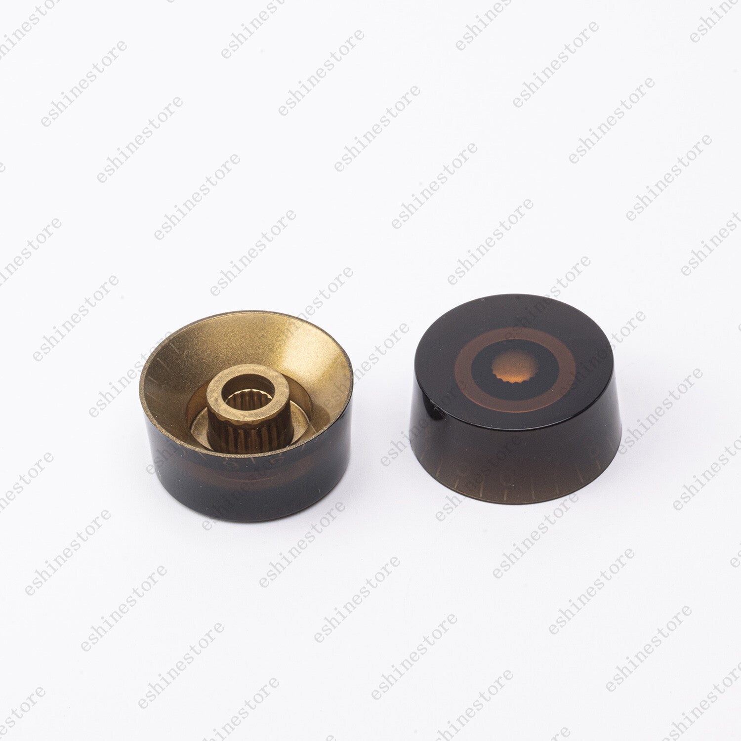 4 Pcs Coffee Guitar Control Knobs Speed Knobs Dial Knob for SG Les Paul
