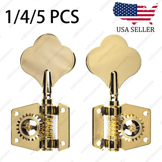 Heavy Duty Bass Vintage Open Machine Heads - 1:25 Ratio Gear Tuning Keys-Gold