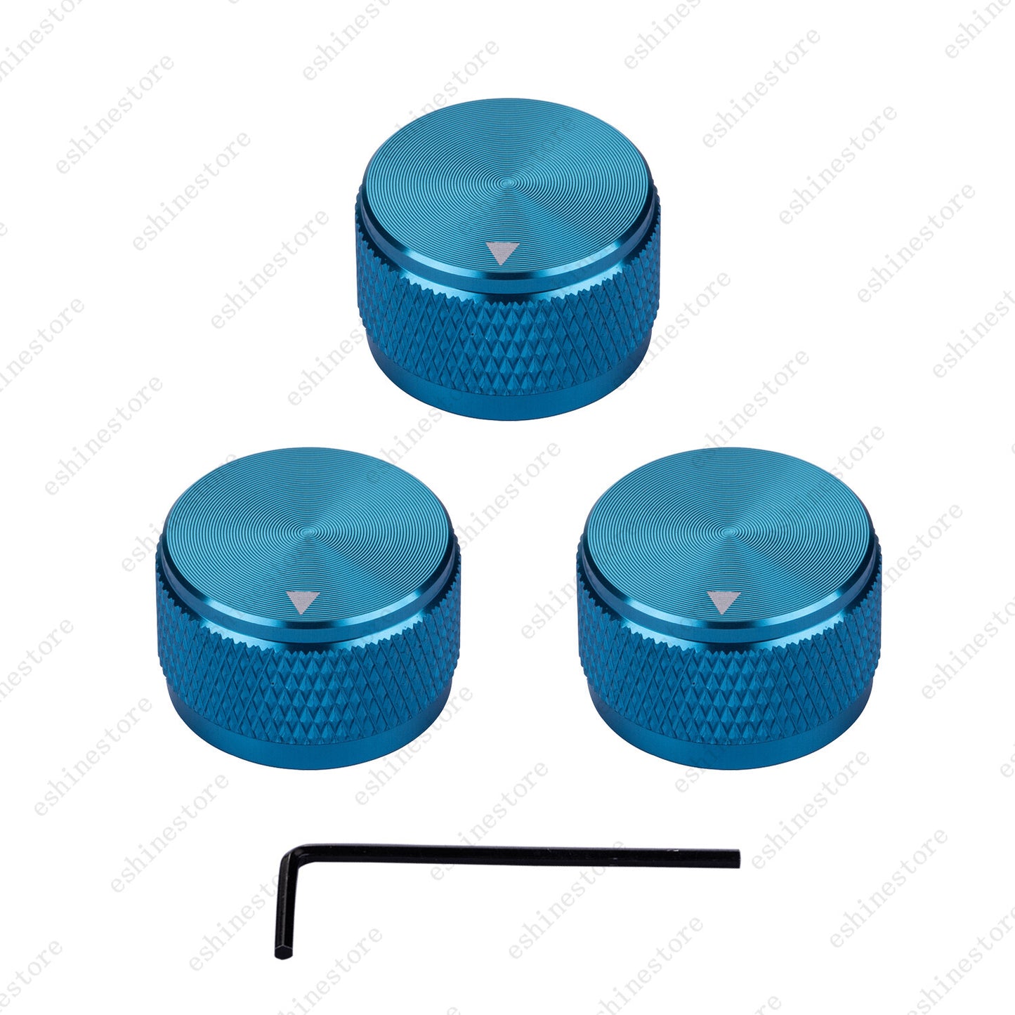 Guitar Aluminum Alloy Electronic Control Pot Knob Fit 18 24 Spline / Soild Shaft