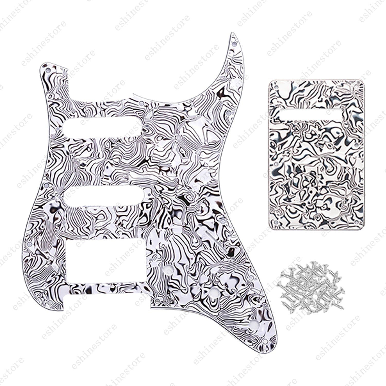 11 Hole SSH 3 Ply Guitar Pickguard & Back Plate Multi Colors For Stratocaster