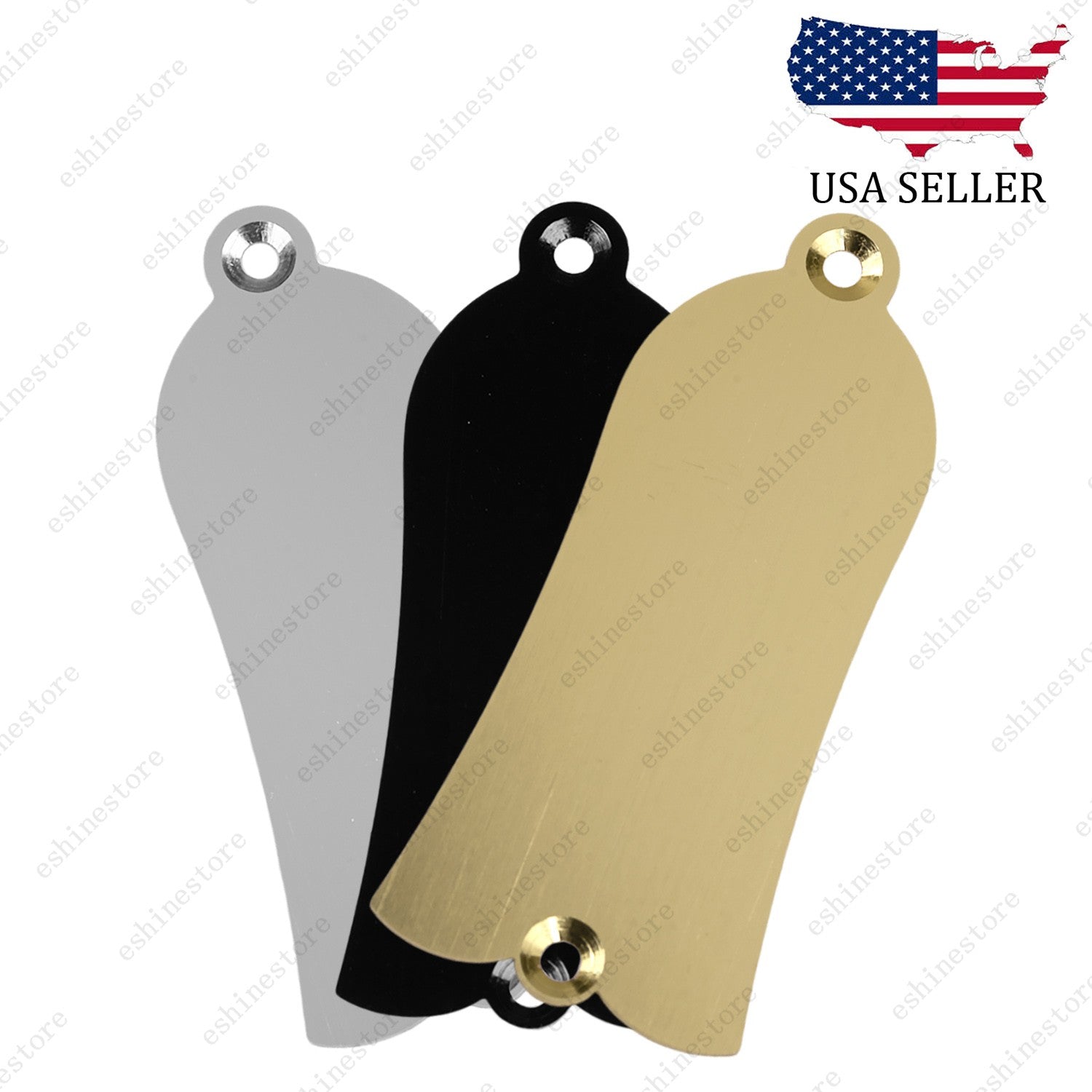 Aluminum 2-Hole Bell Style Guitar Truss Rod Cover Plate for Gibson Les Paul
