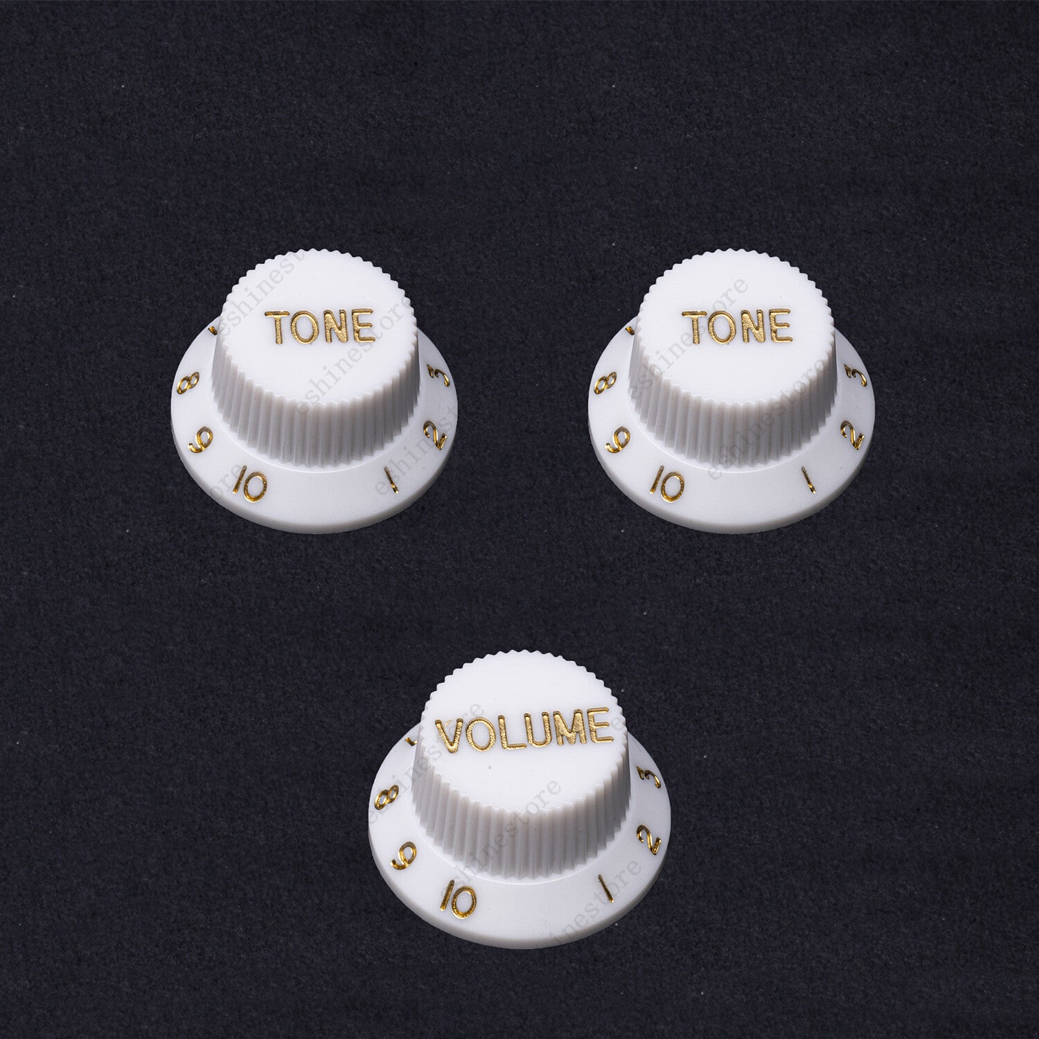 2T1V Guitar Knobs Set 24 Spline CTS fit 1 Volume 2 Tone Knob For Stratocaster