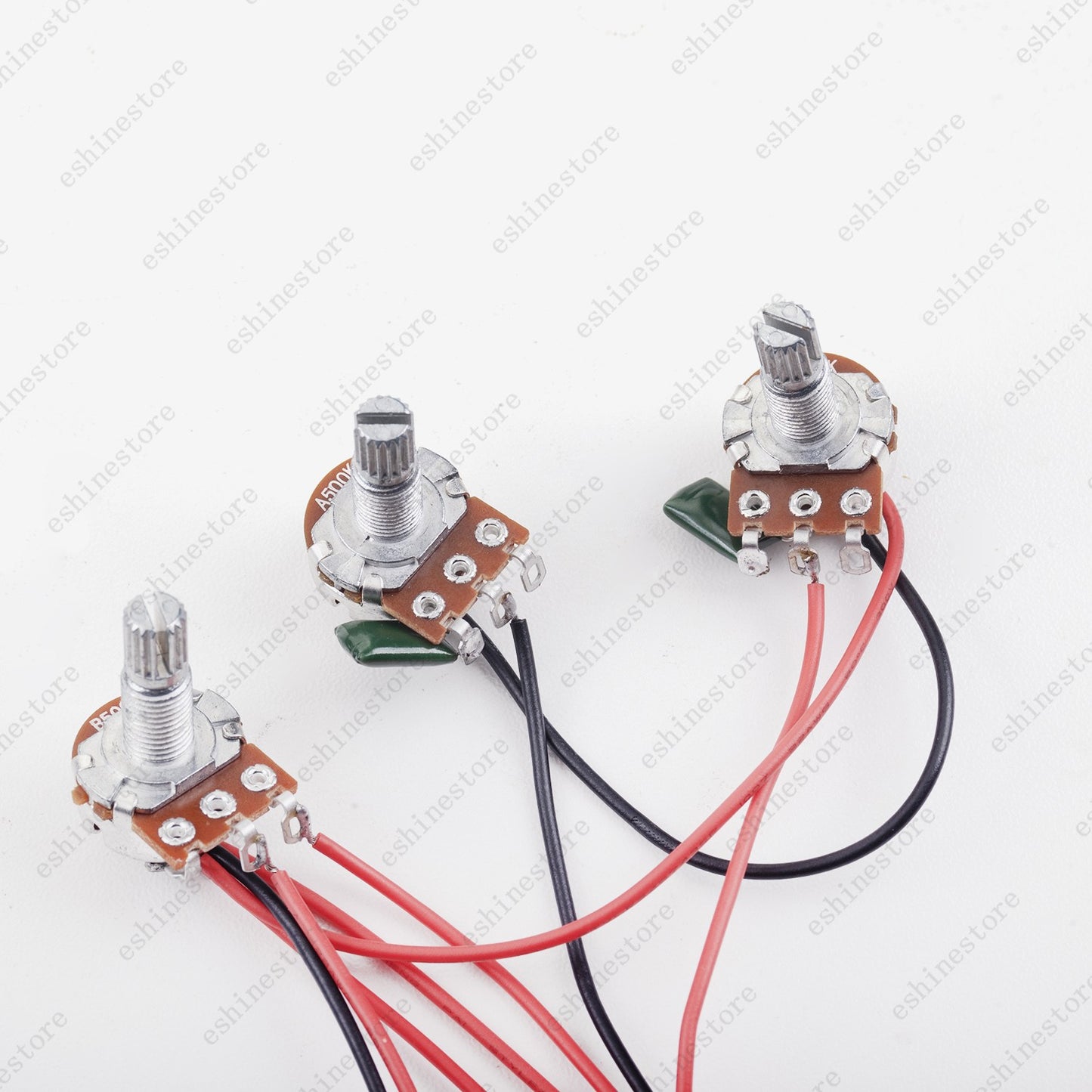 Guitar Wiring Harness set 2T1V A/B500k Pots with 5-Way Switch for Stratocaster