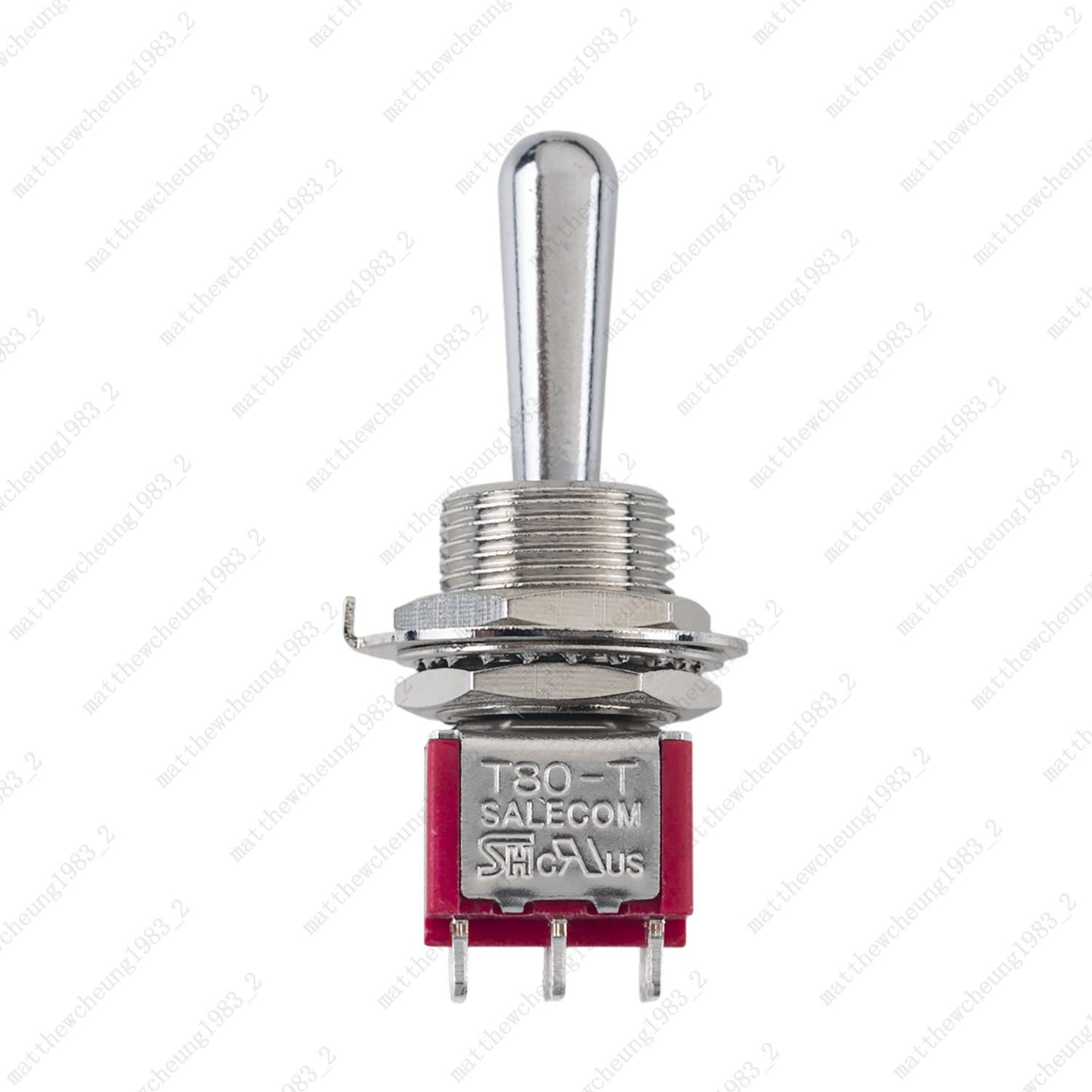 1/3/5 xGuitar Momentary DPDT 6Pin 3-Position (ON)-OFF-(ON) Fat Bat Toggle Switch