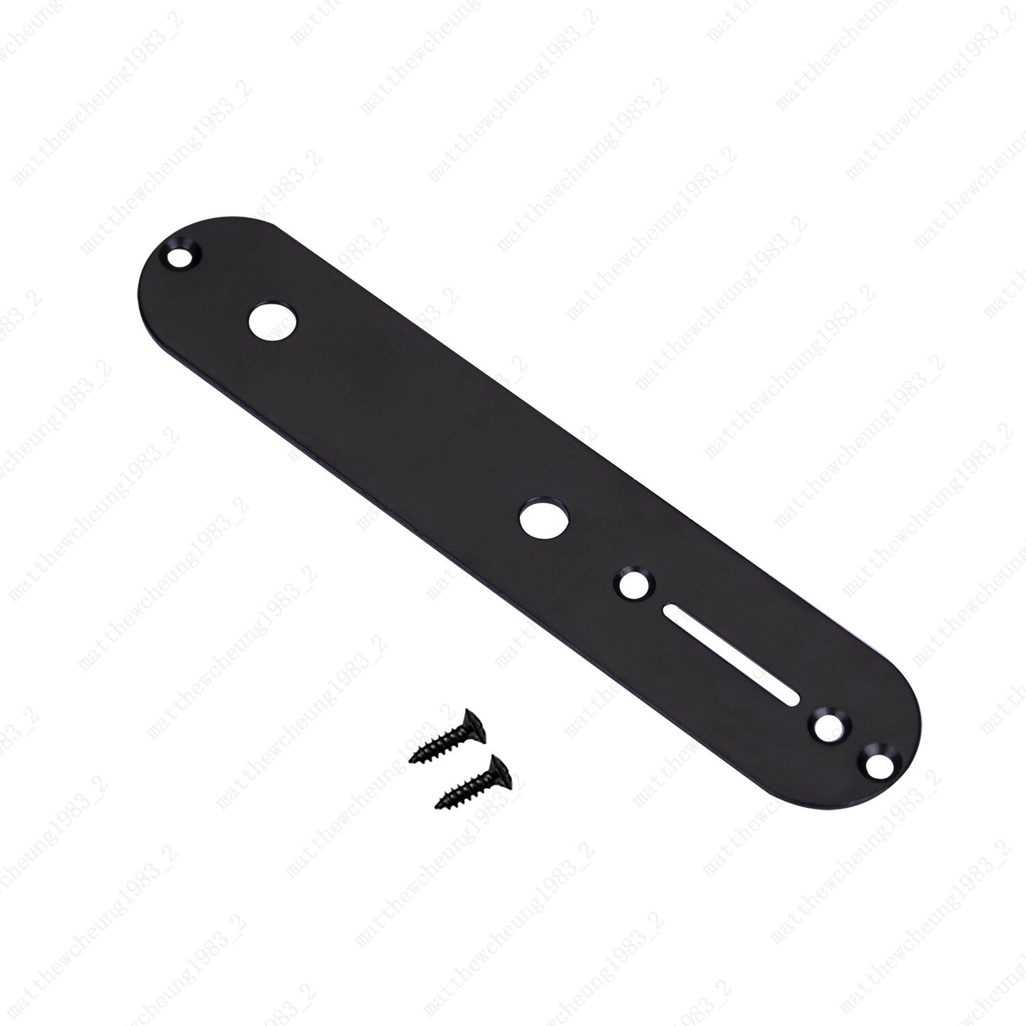 1 Piece Matel Black &Chrome Electric Guitar Control Plate 8MM for Fender Tele