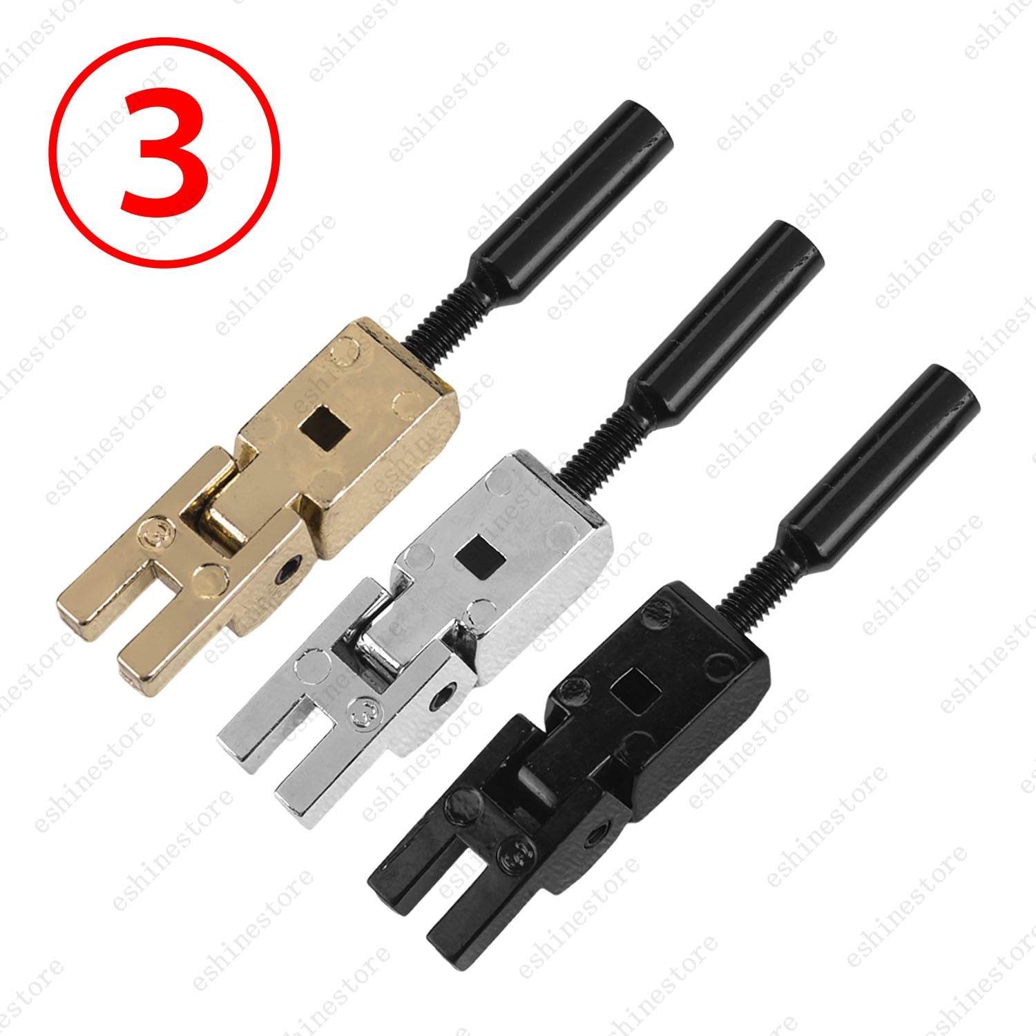 6PCS Double Locking Tremolo Saddles for Floyd Rose with Round Head Screws 3Color