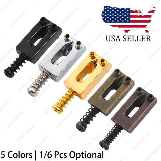 1/6Pcs 10.3mm Guitar Bridge Saddles Replacement For Strat Tele Saddle 5Colors