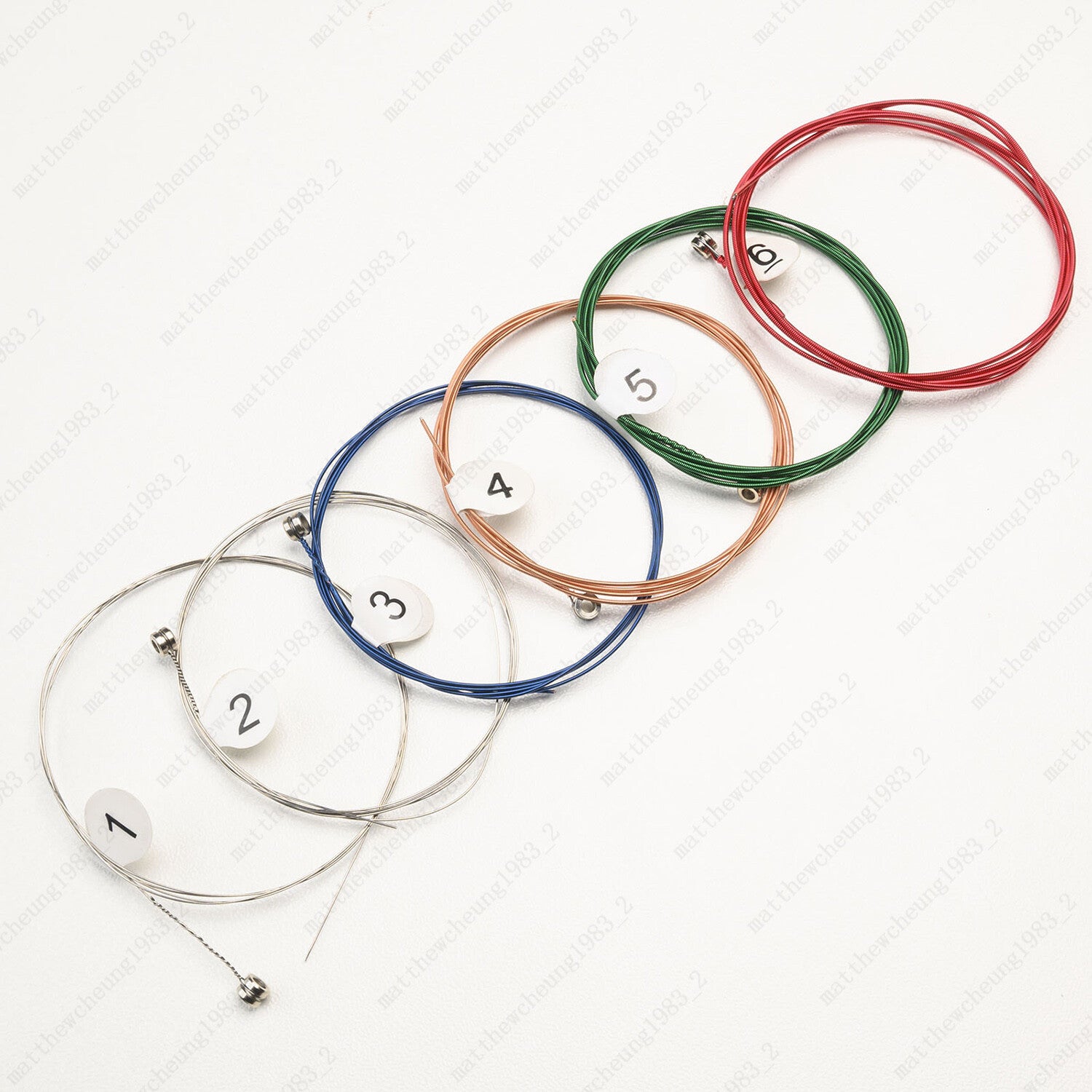 1-3 Set of 6 Guitar Strings Replacement Steel String For Acoustic Guitar 1st-6th