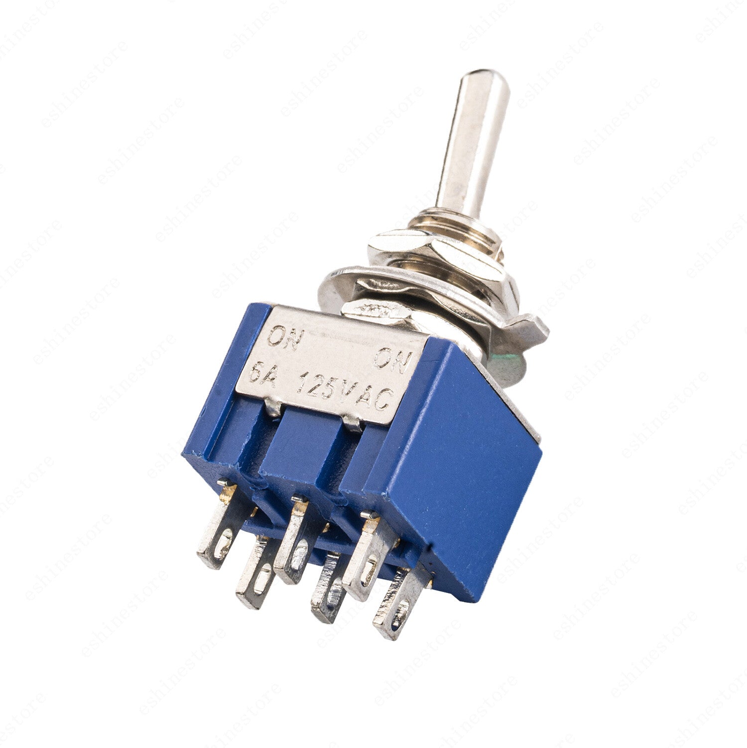 3 Pcs DPDT Blue 2 Way 6 Pin ON ON Guitar Mini Toggle Switch Car/Boat Switches