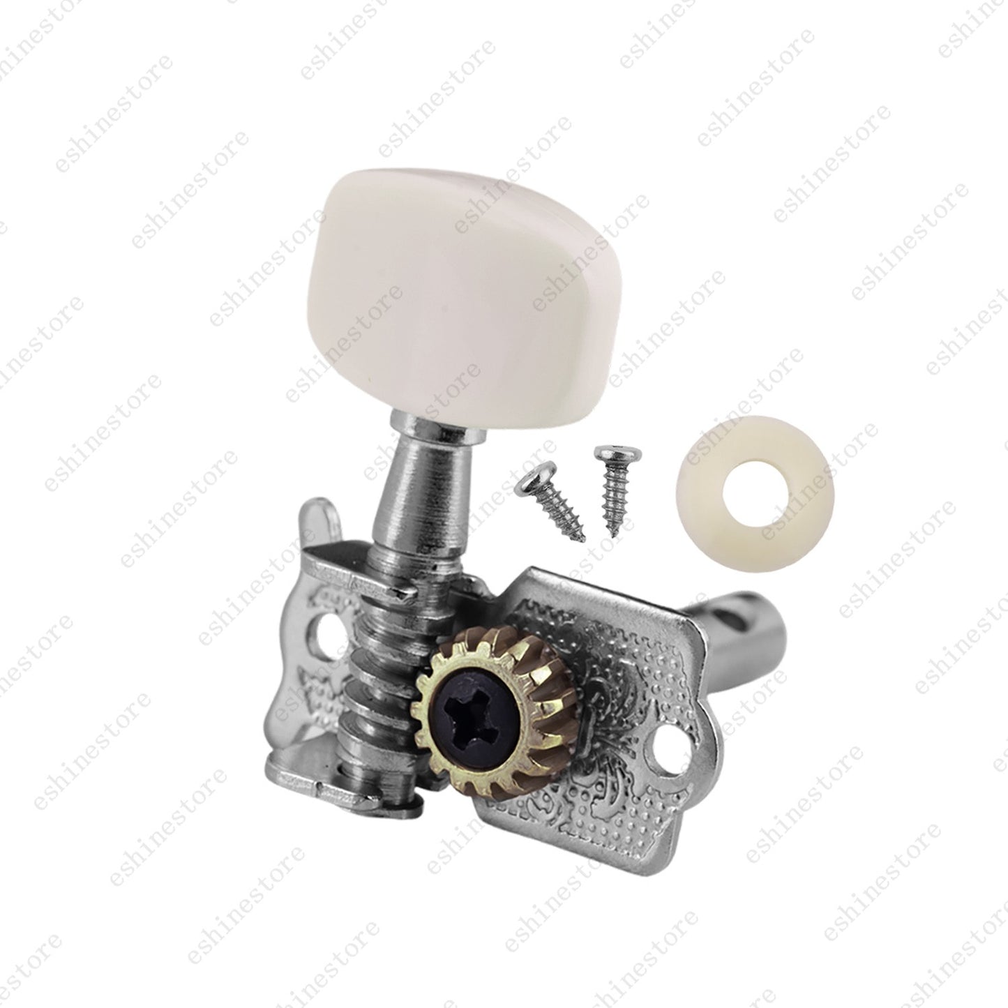 Guitar Tuning Pegs Individual Double Hole Tuners 1:15 Ratio for Acoustic Guitar