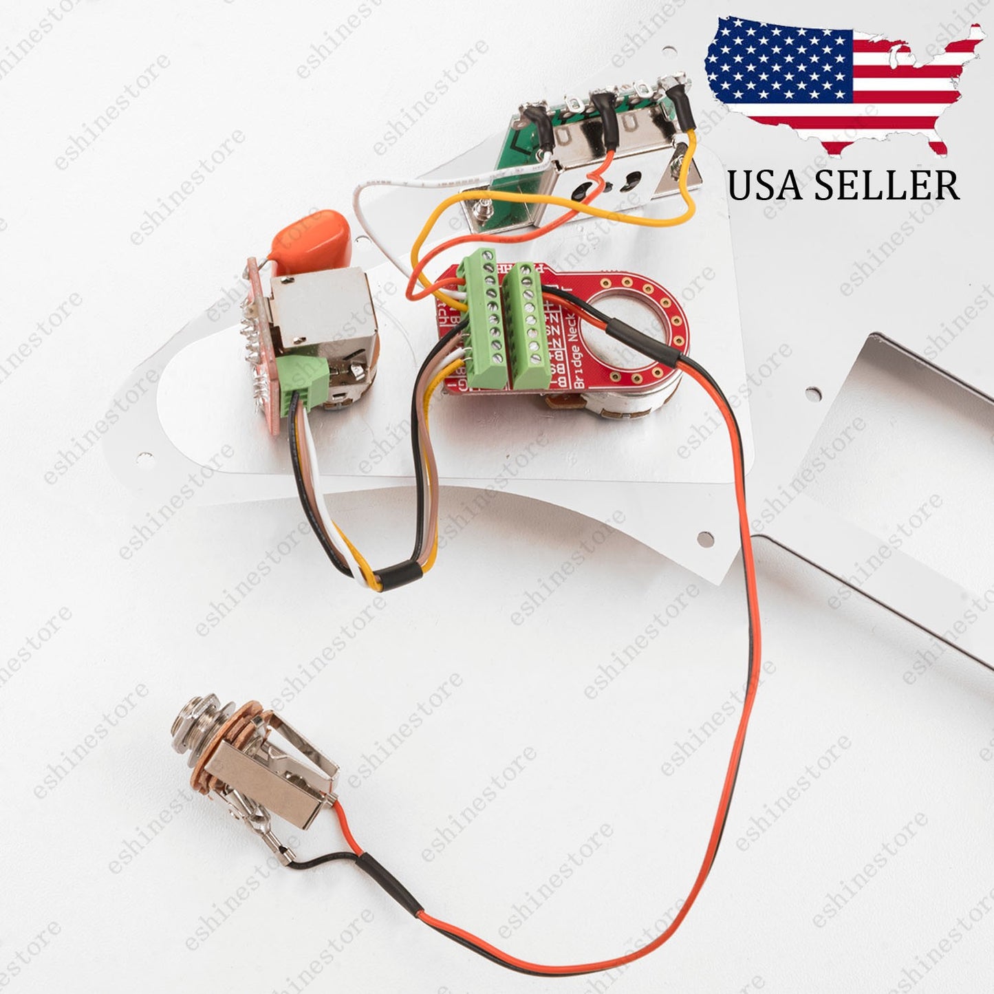 Solderless HH Wiring Harness Treble Bleed Circuit w/ Push-Pull Coil Split for ST