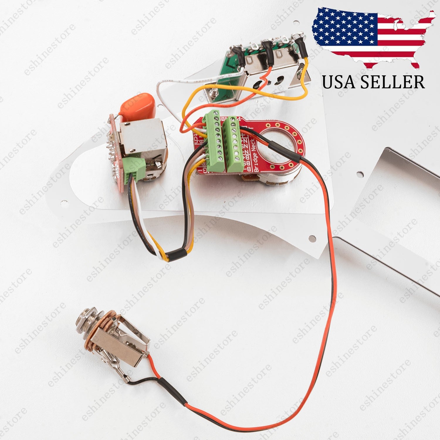 Solderless HH Wiring Harness Treble Bleed Circuit w/ Push-Pull Coil Split for ST