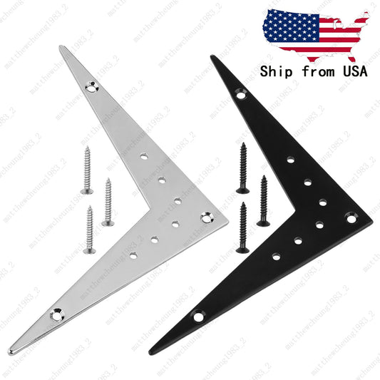 V-Shaped Guitar Bridge Tailpiece Fits Flying V Style Electric Guitar 2 Colors