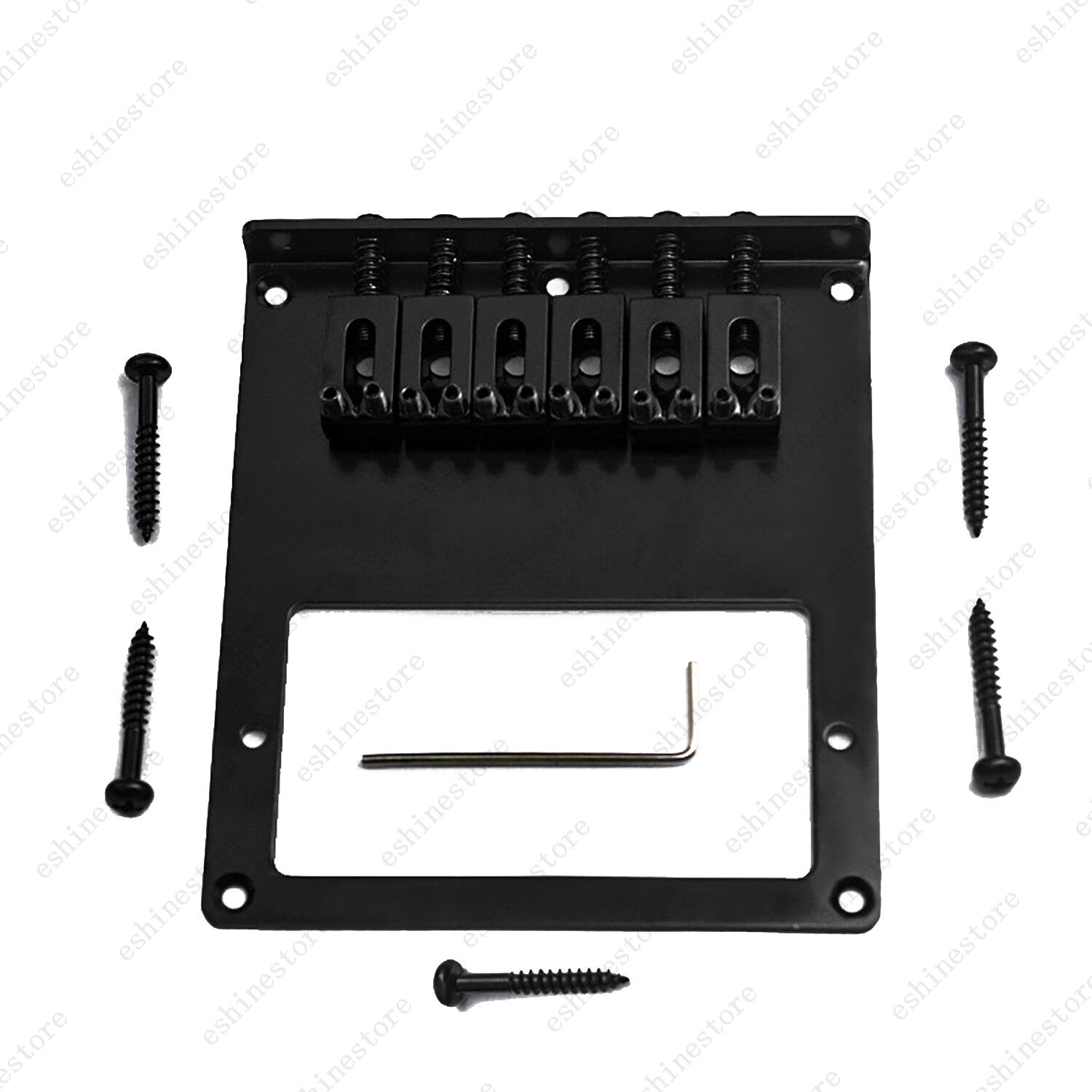 Tele Bridge Tele Humbucker Guitar Bridge for Telecaster Guitar Chrome Black