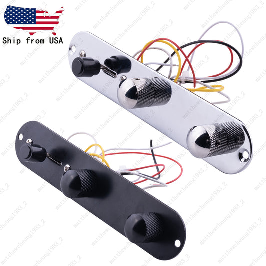 Loaded Guitar Bridge Control Plate System 250K pot for Telecaster Tele TL