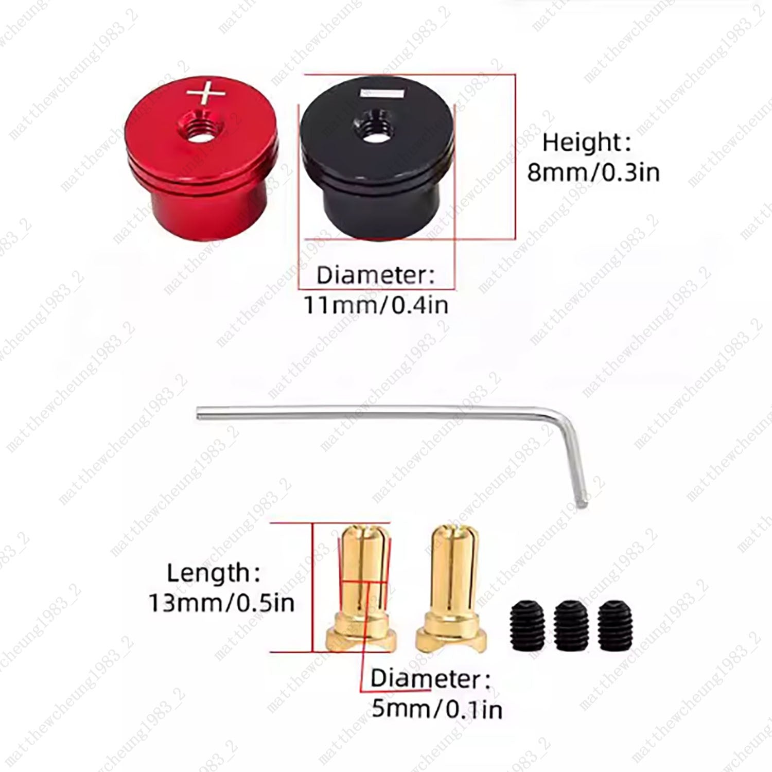 1 Set Performance Banana Plug Heat Sink Connector for RC Cars - 4mm/5mm Options