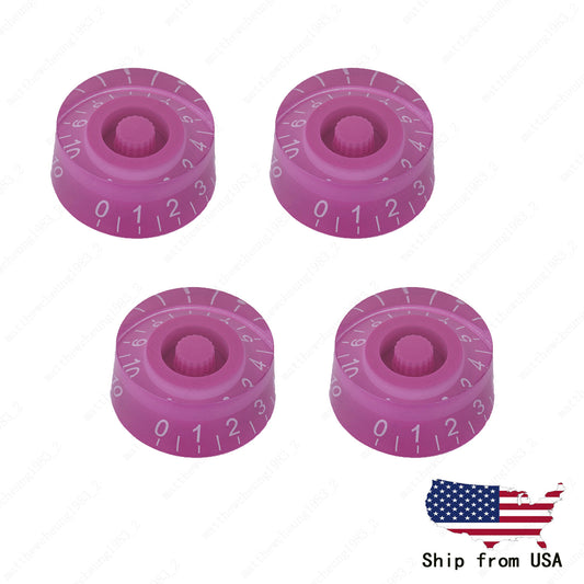 4 Pcs Purple Electirc Guitar Control Knobs Speed Dial Knobs for Les Paul SG