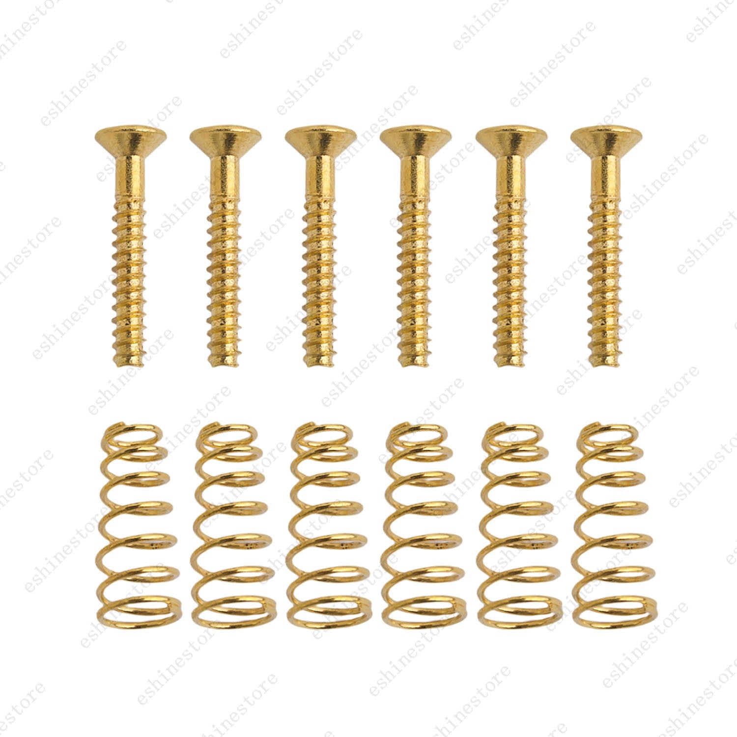 Single Coil Pickup Height Adjustment Screws & Conical-Style Springs for Strat TL