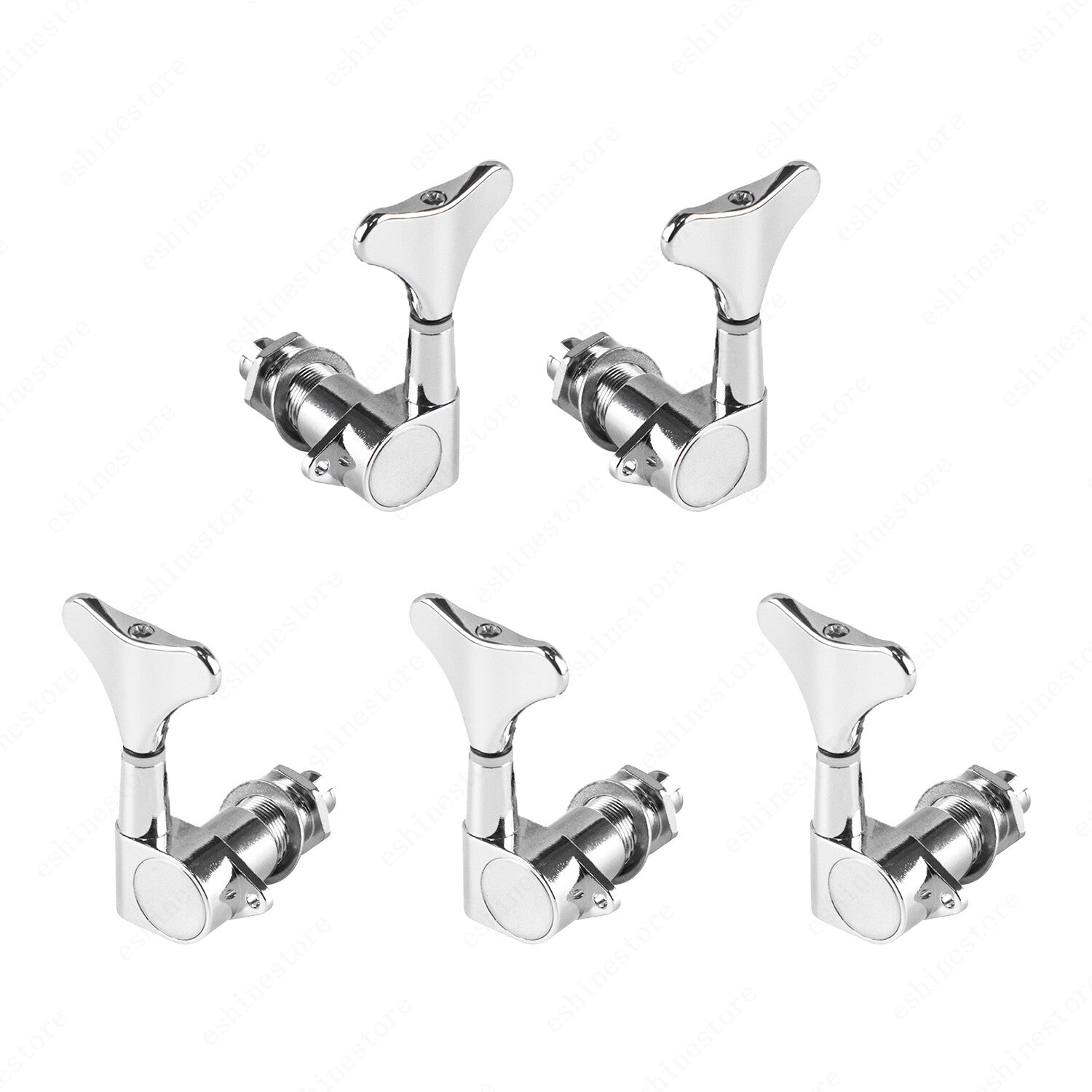 1/4/5 String Bass Guitar Machine Heads Sealed Tuners Tuning Keys Pegs 2 Colors