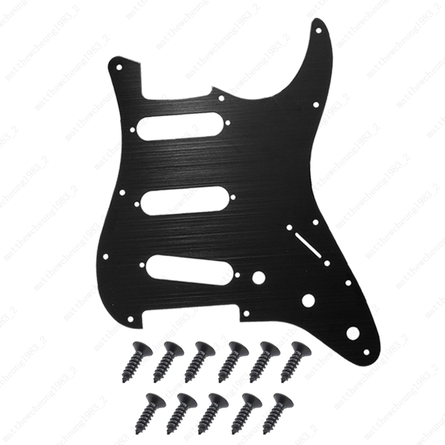 11 Hole SSS Metal Guitar Pickguard Aluminum For ST Strat Electric guitar 5 color