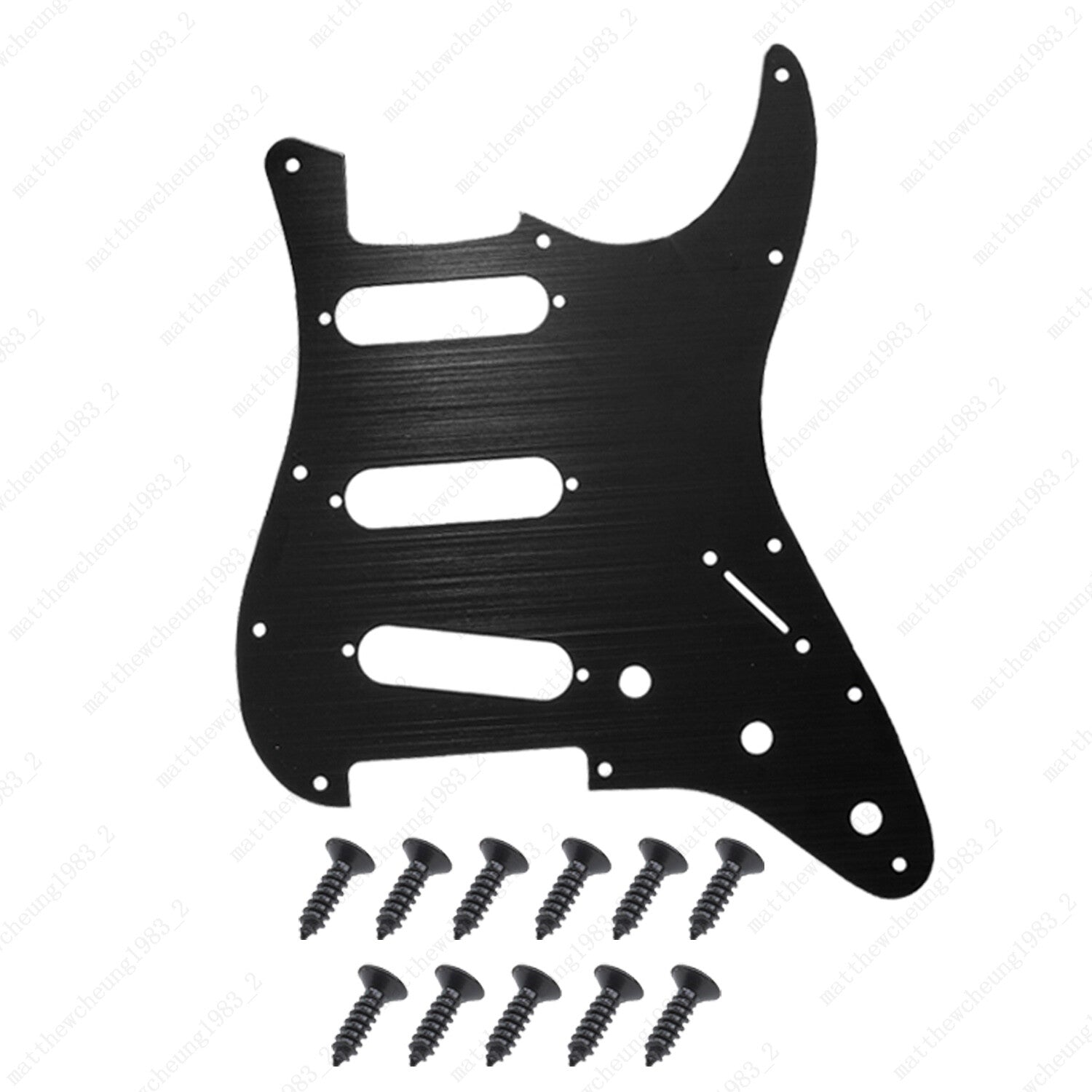 11 Hole SSS Metal Guitar Pickguard Aluminum For ST Strat Electric guitar 5 color