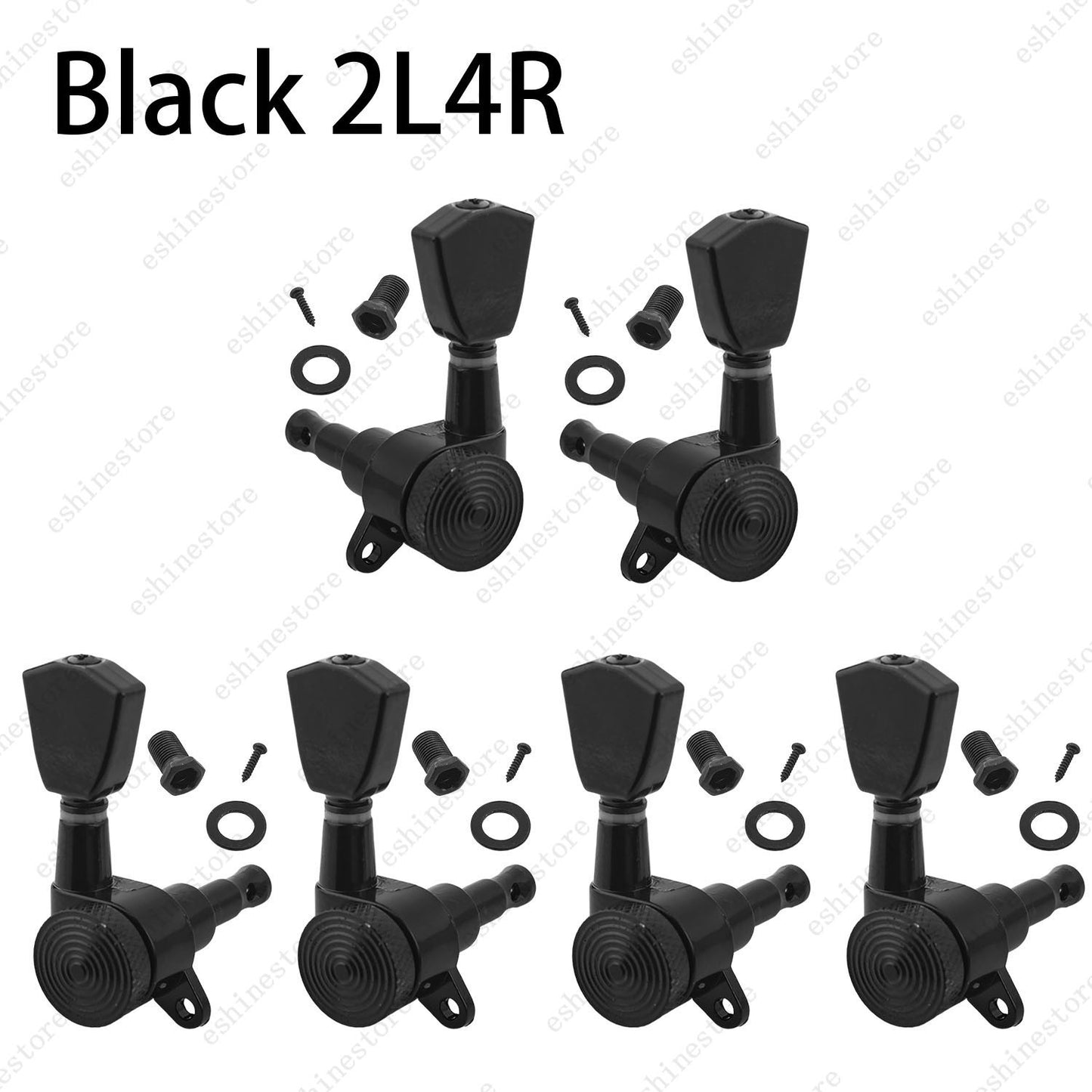 Electric Guitar Locking Tuners Tuning Pegs Machine Heads 1:18 L/R Inline