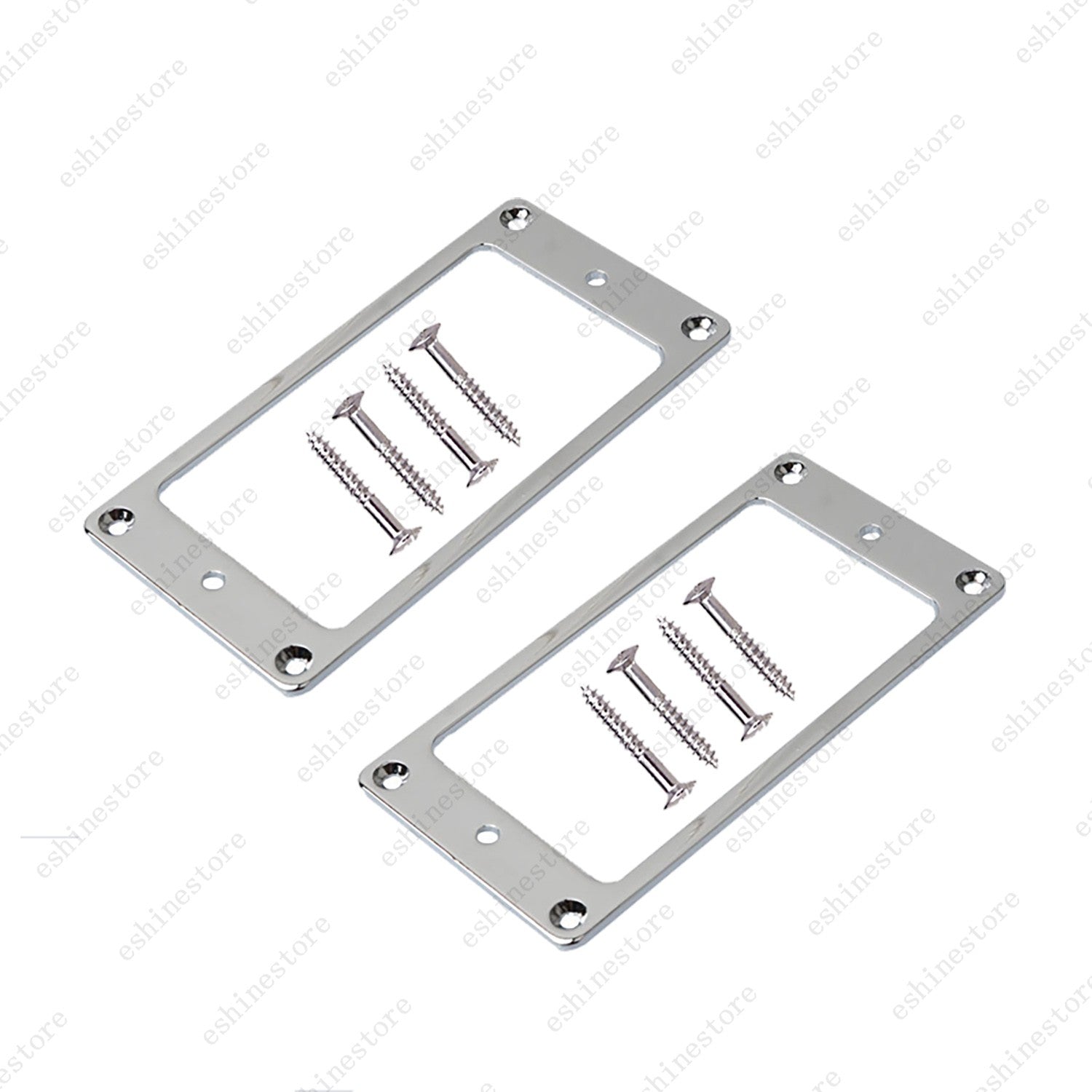 2Pcs Metal Flat Bottom Humbucker Guitar Pickup Ring Pickup Frames For SG 5Colors