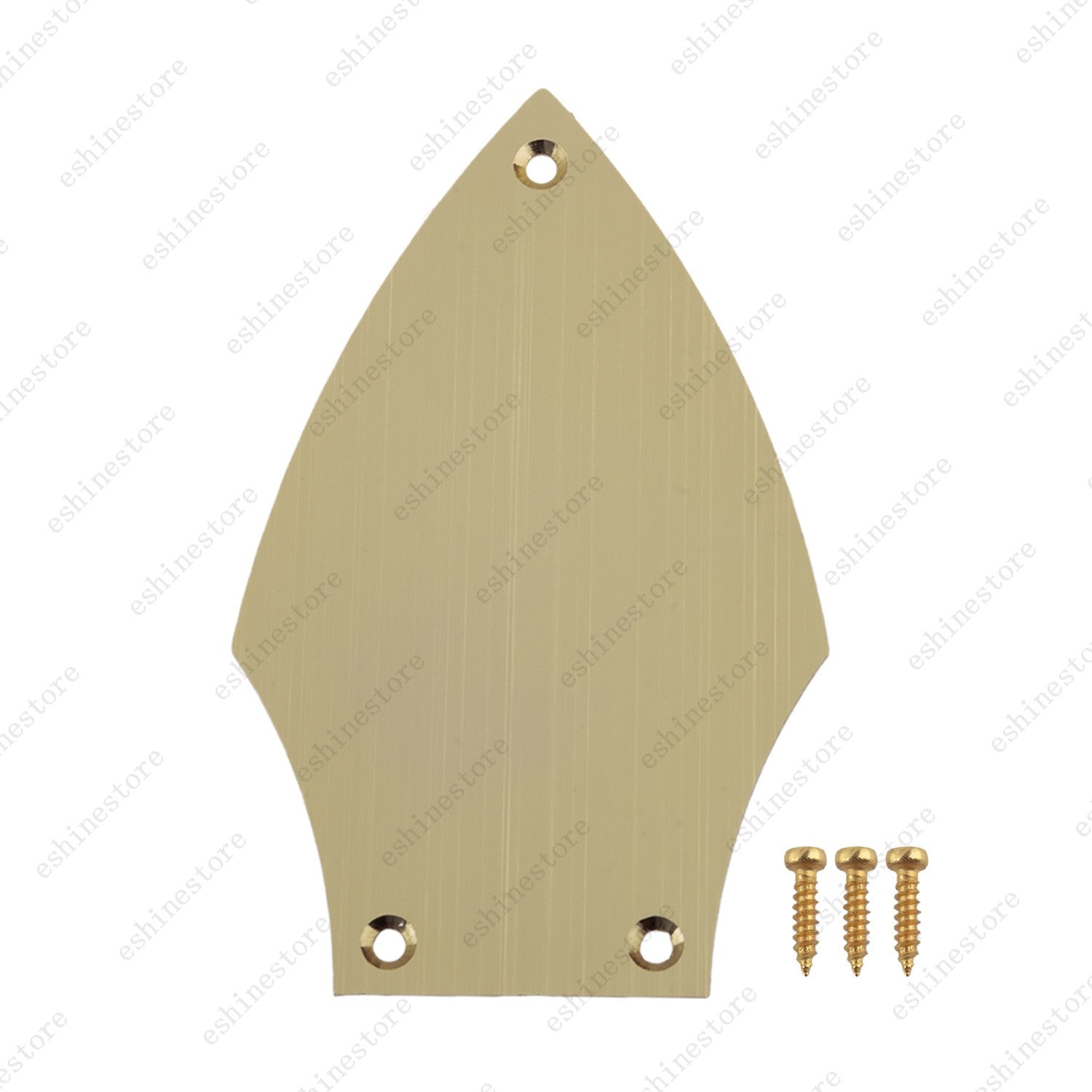Aluminum 3-Hole Guitar Truss Rod Cover Plate with Screws for Gibson Flying V