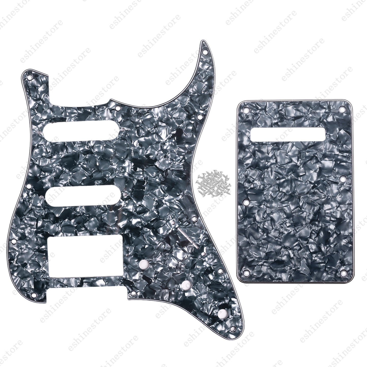 11 Hole SSH 3 Ply Guitar Pickguard & Back Plate For USA MIM FENDER Strat