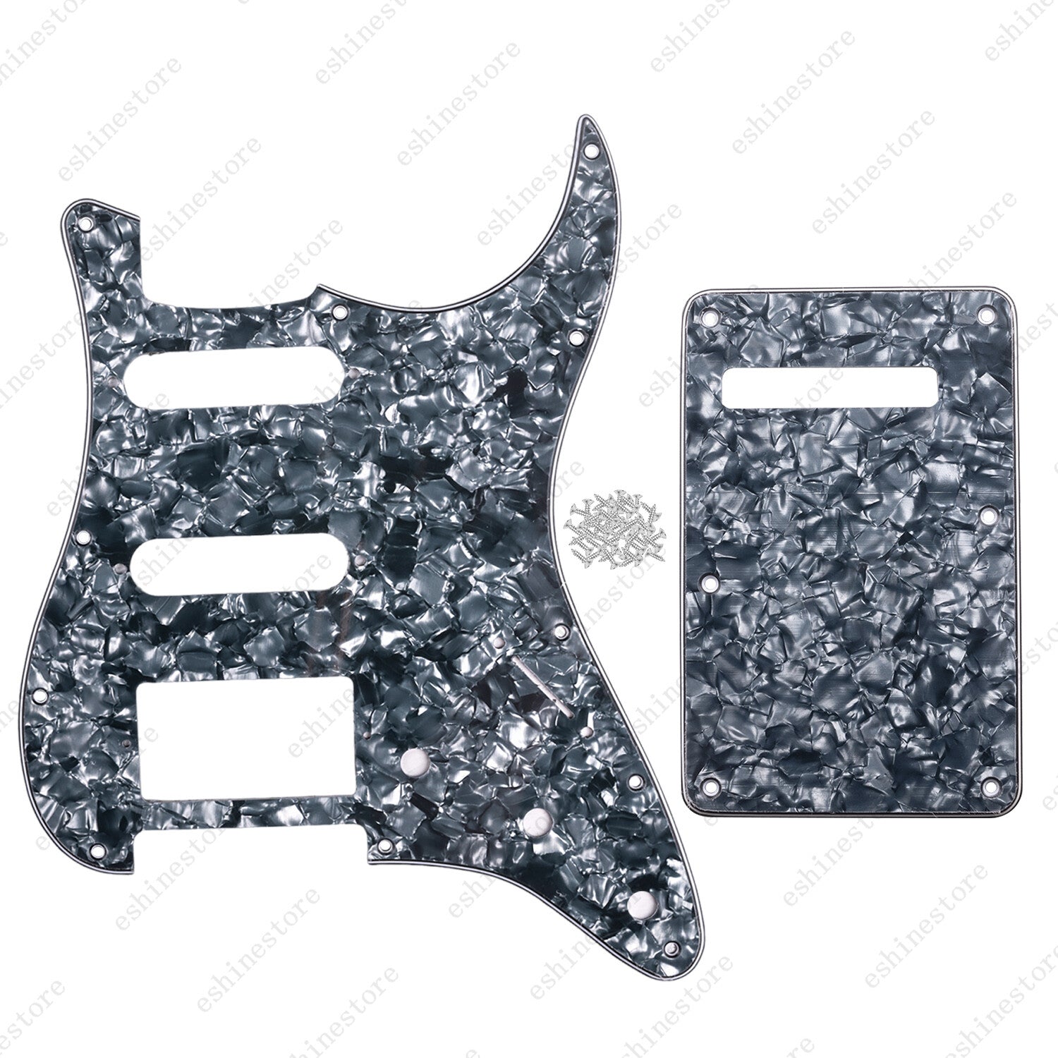 11 Hole SSH 3 Ply Guitar Pickguard & Back Plate For USA MIM FENDER Strat