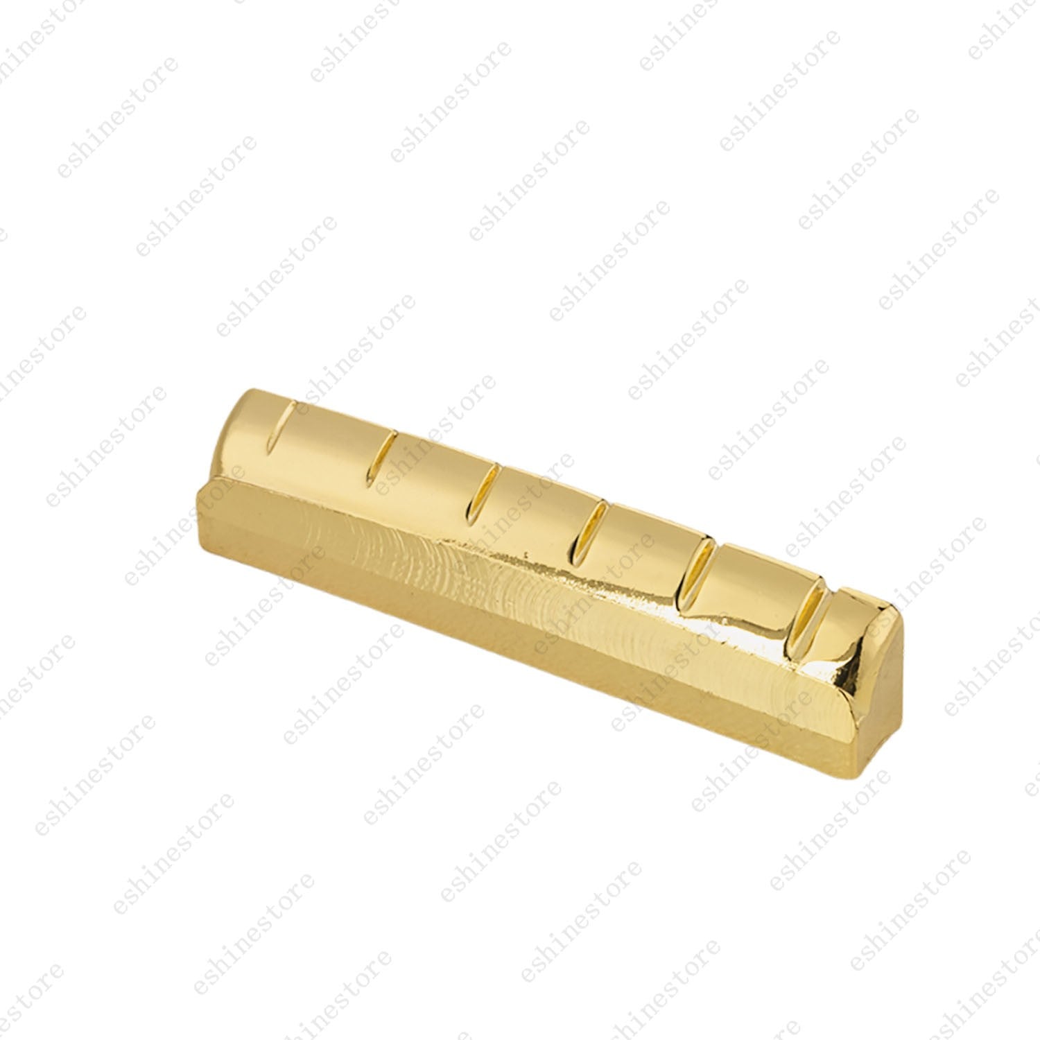 1pc Acoustic Folk Guitar 6 String 43x6x8.2-8.8 Pre-Slotted Flat Bottom Brass Nut